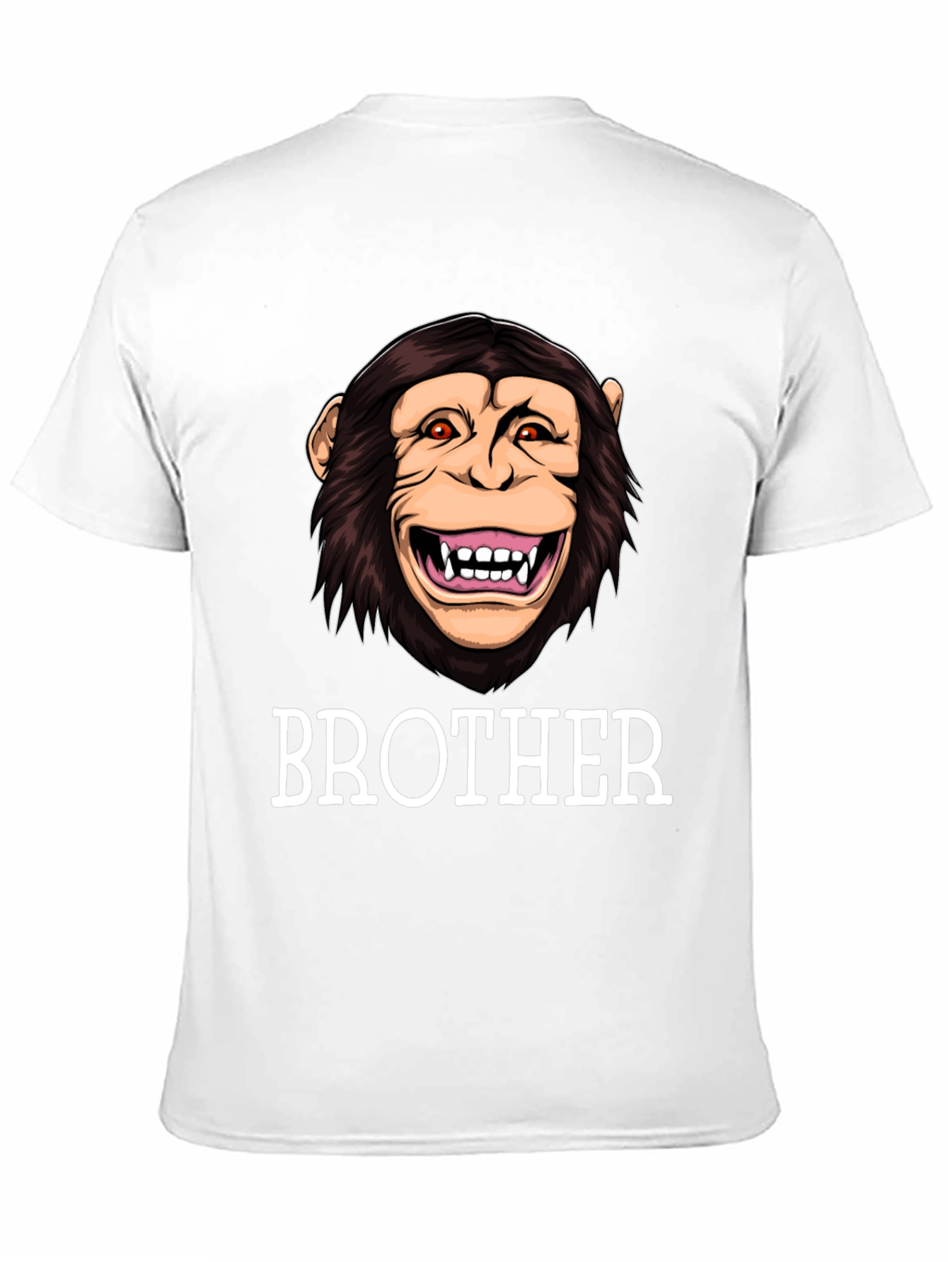 Black Brother Monkey Graphic Tee - Funny Family Shirt view 11