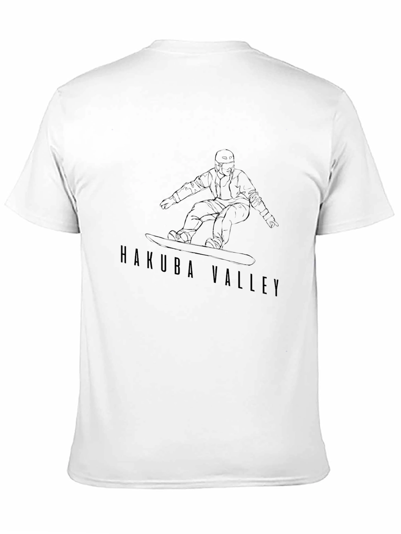 Black Hakuba Valley Snowboarder Tee - Black view 11