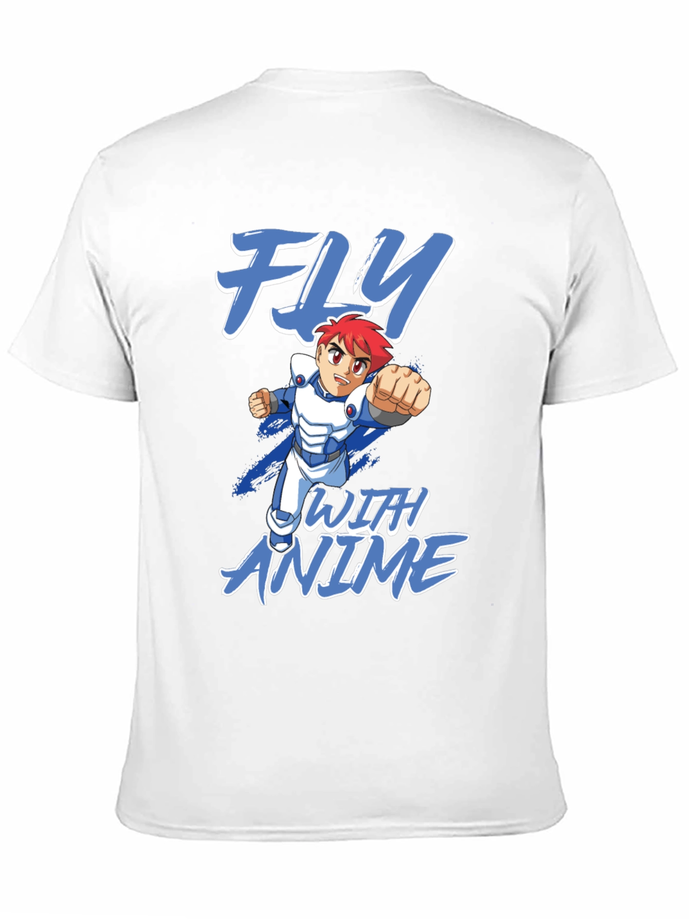 Black Fly With Anime Graphic T-Shirt view 11