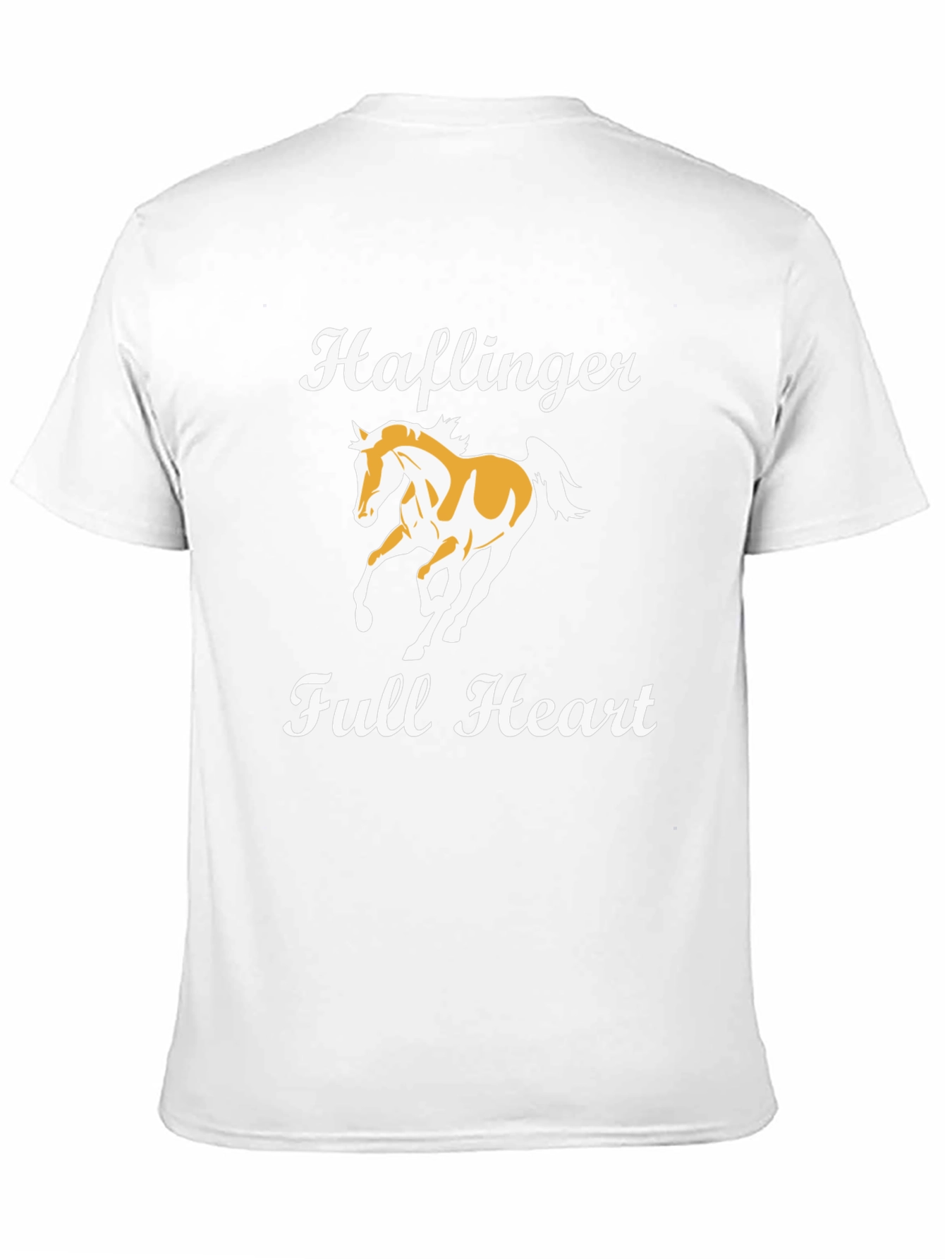 Black Haflinger Full Heart Black T-Shirt view 11