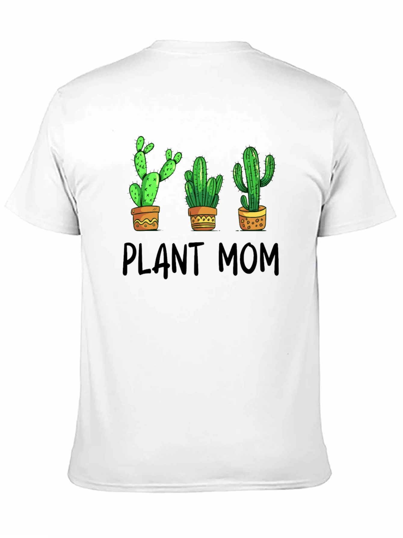 Black Plant Mom Cactus Graphic T-Shirt view 11