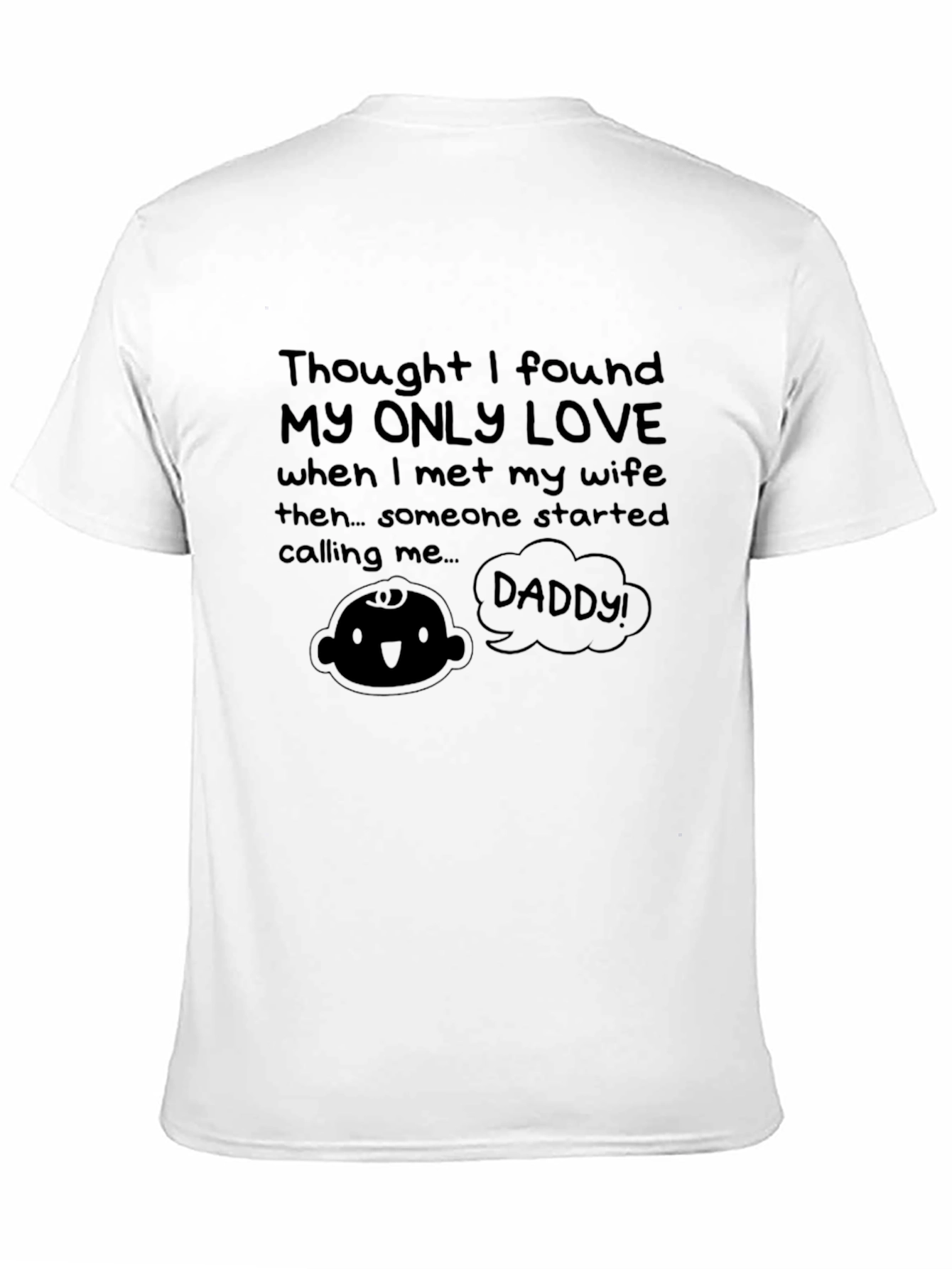 Black Funny "Daddy" T-Shirt - New Dad Gift view 11