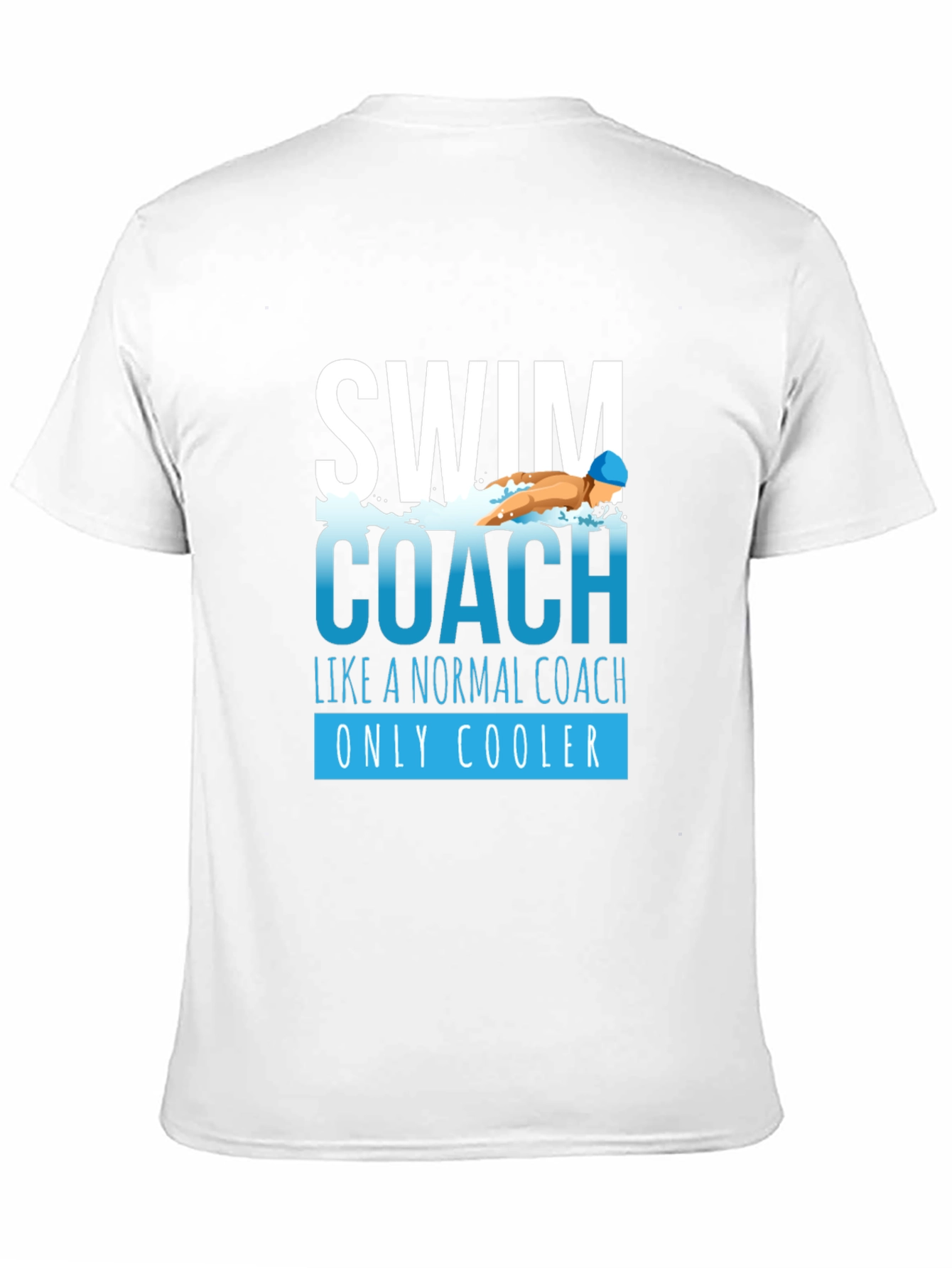 Swim Coach Graphic T-Shirt - Cool Coaching Apparel - 11
