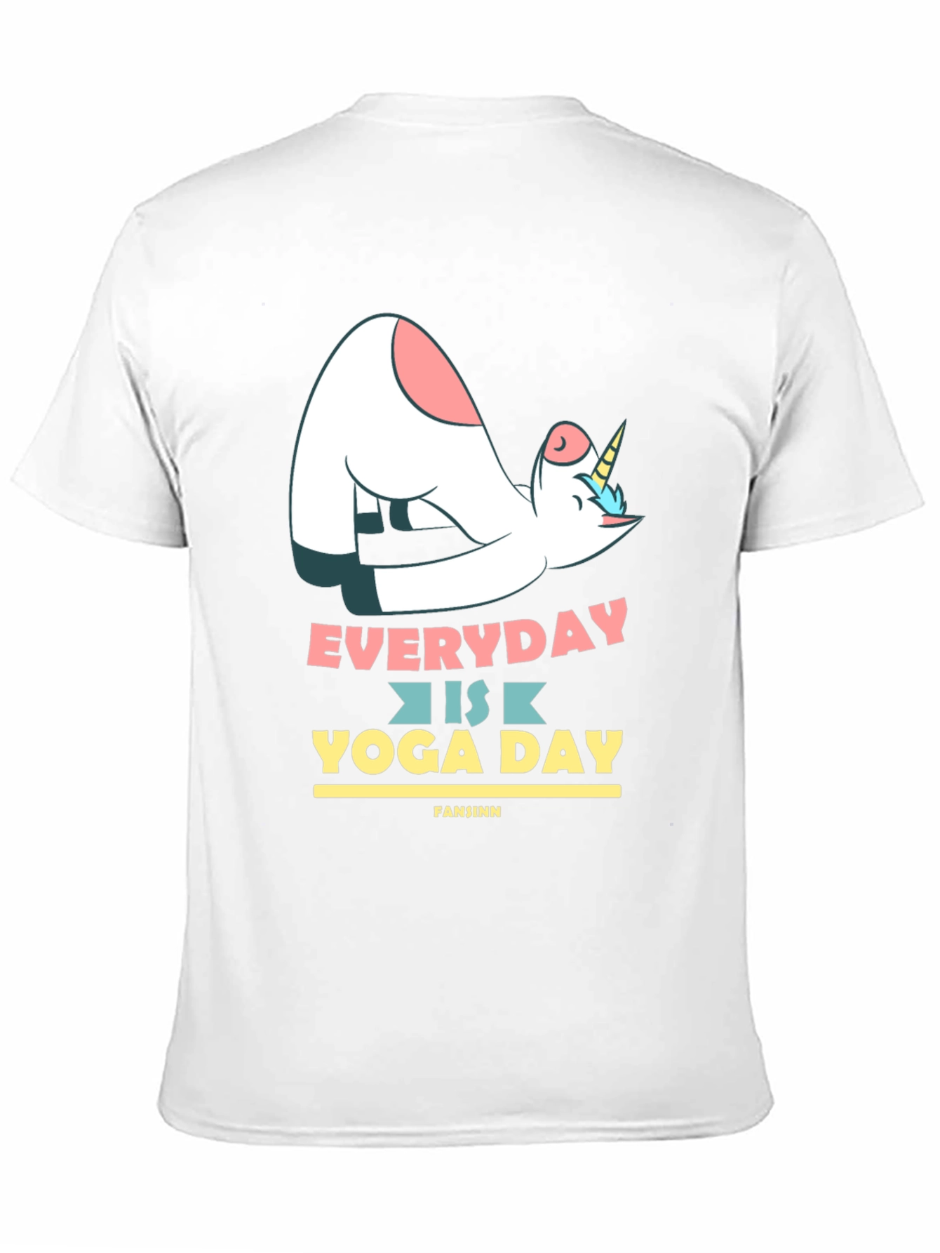 Black Unicorn Yoga T-Shirt - Everyday is Yoga Day Tee view 11