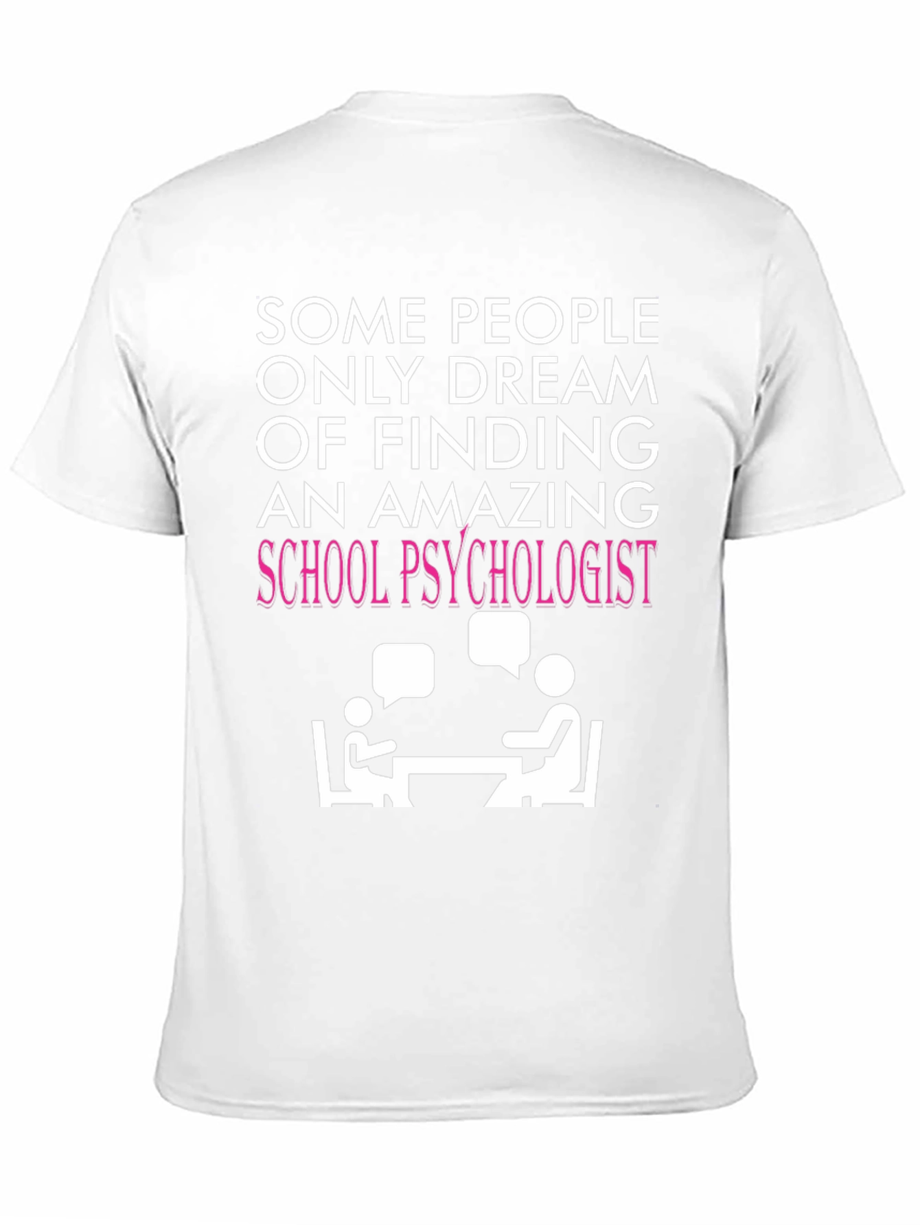 Black Amazing School Psychologist T-Shirt - Therapy Design view 11