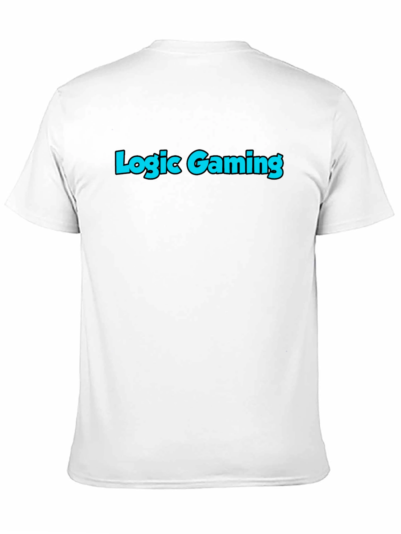 Black Logic Gaming Tee - Black Cotton Blend Graphic T-Shirt view 11