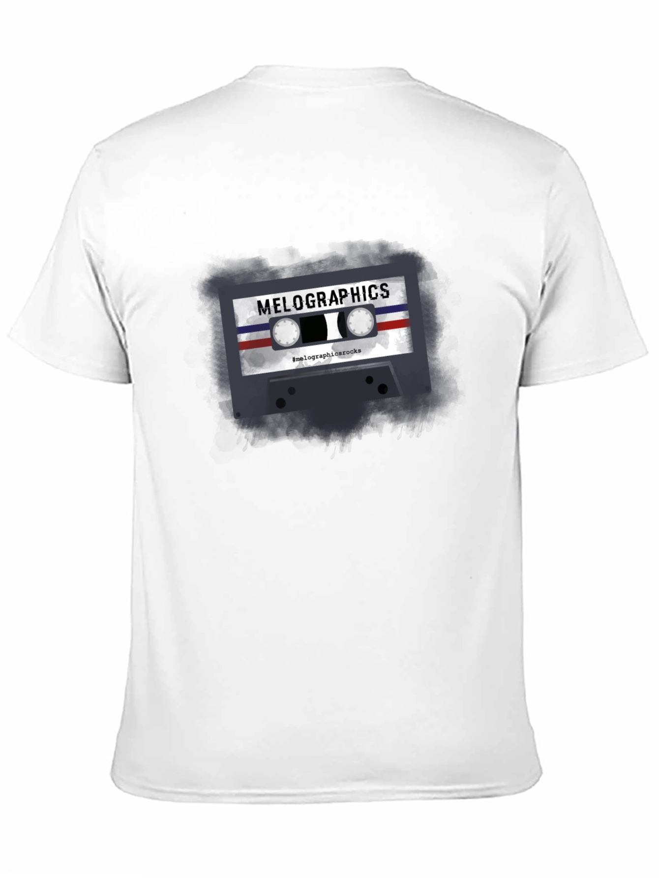 Black Retro Cassette Tape Graphic T-Shirt view 11