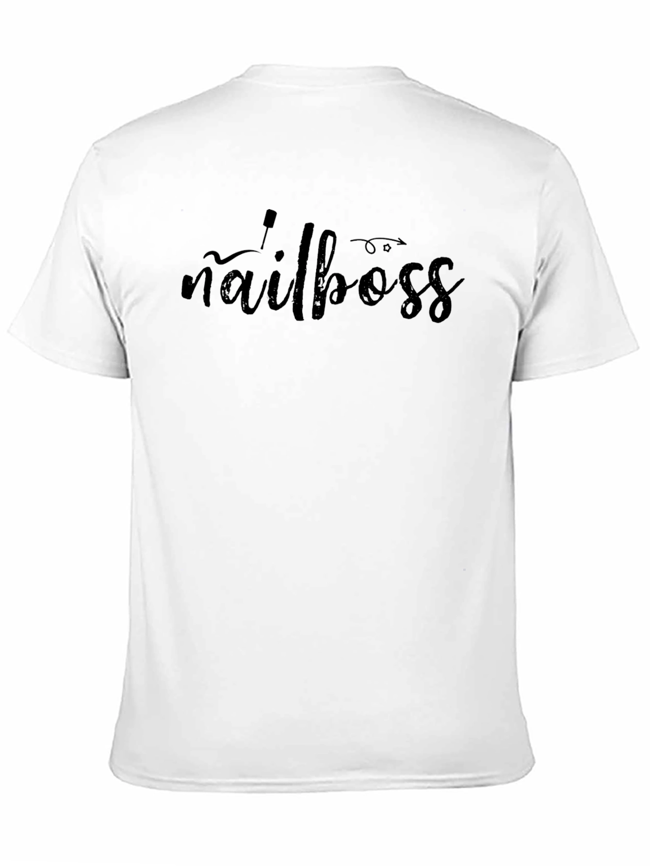Black Nail Boss T-Shirt - Black Crew Neck view 11