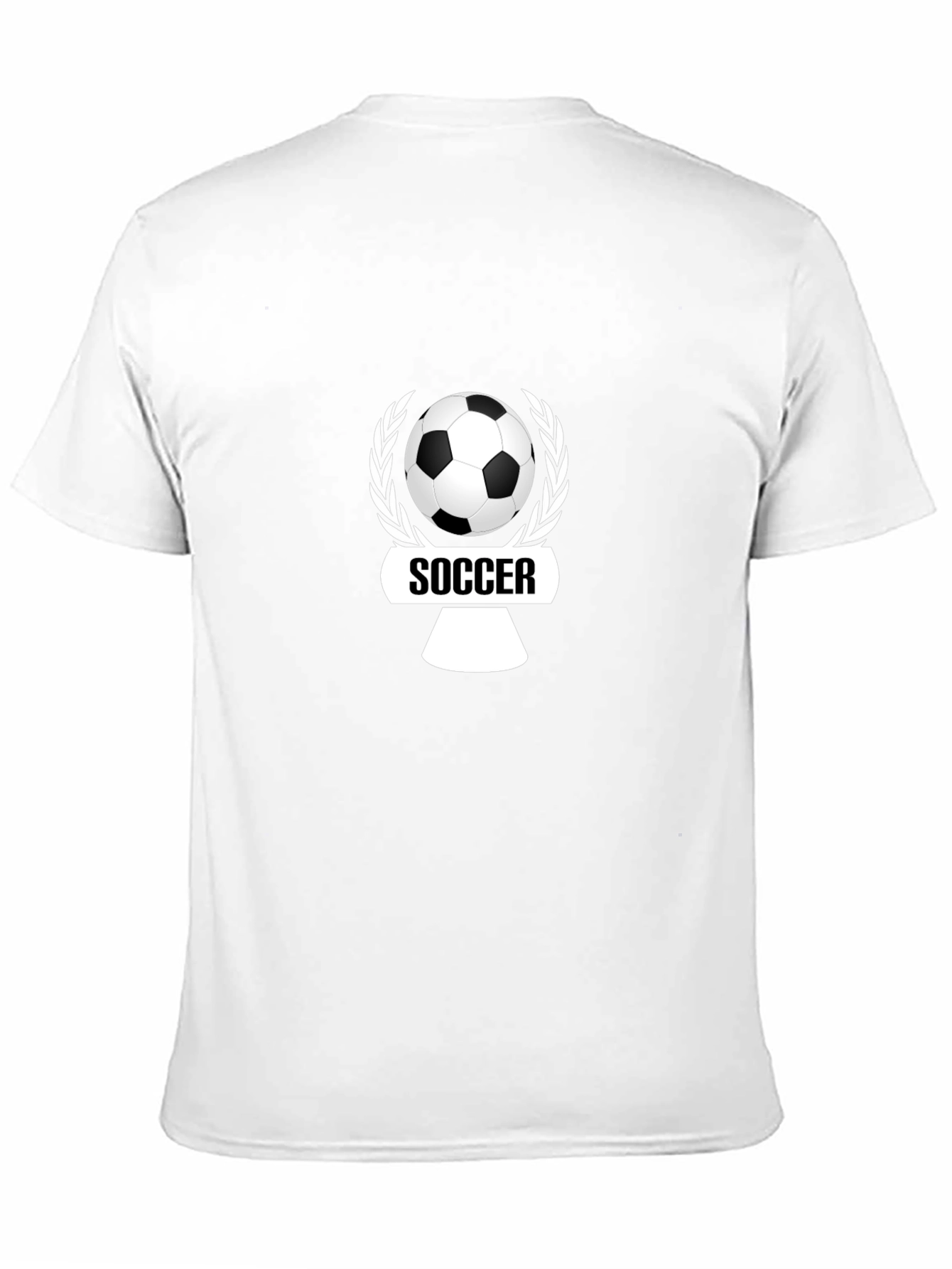 Black Soccer Graphic Tee - Black Cotton Comfort view 11