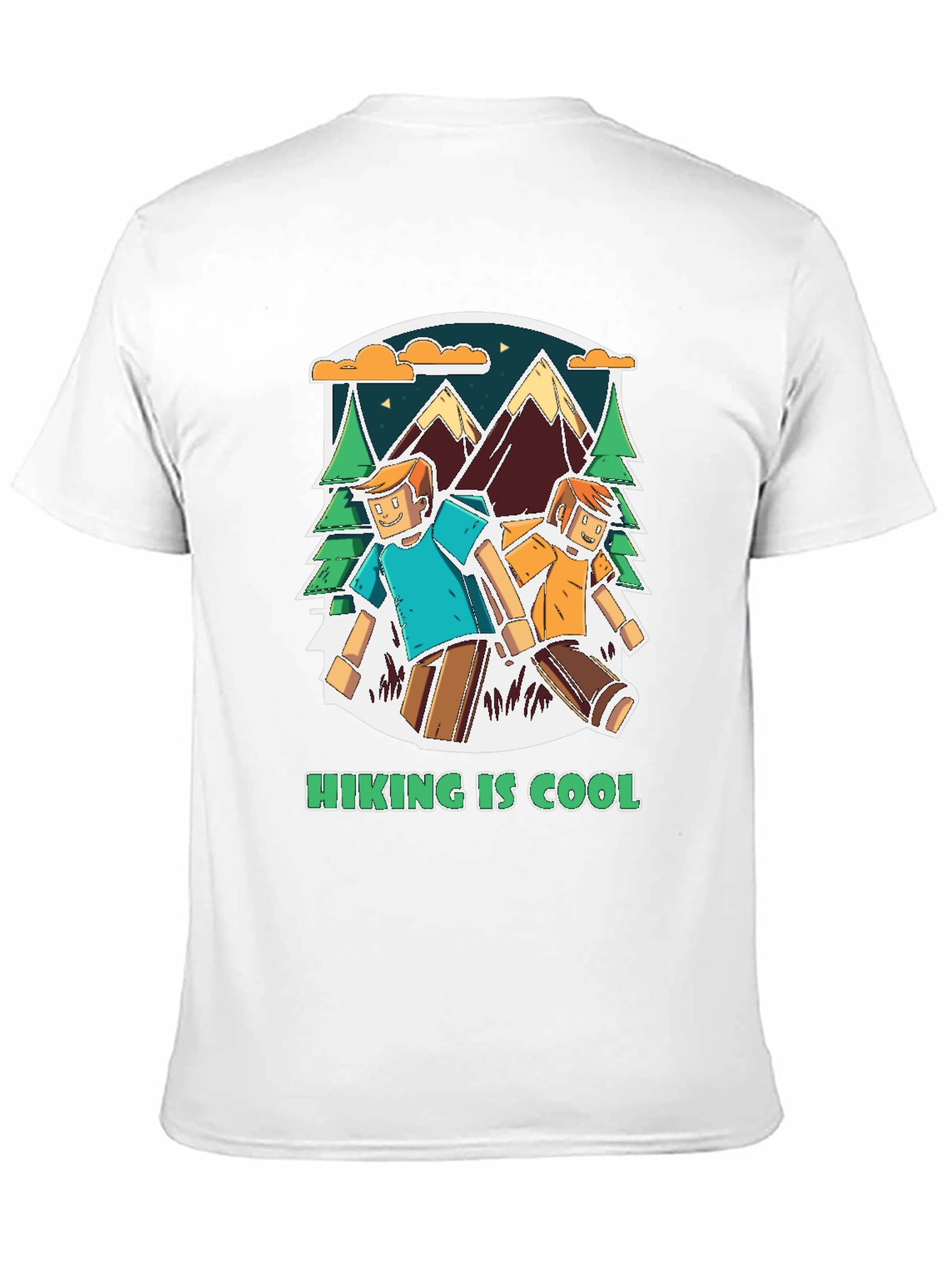 Black Hiking is Cool Graphic Tee view 11