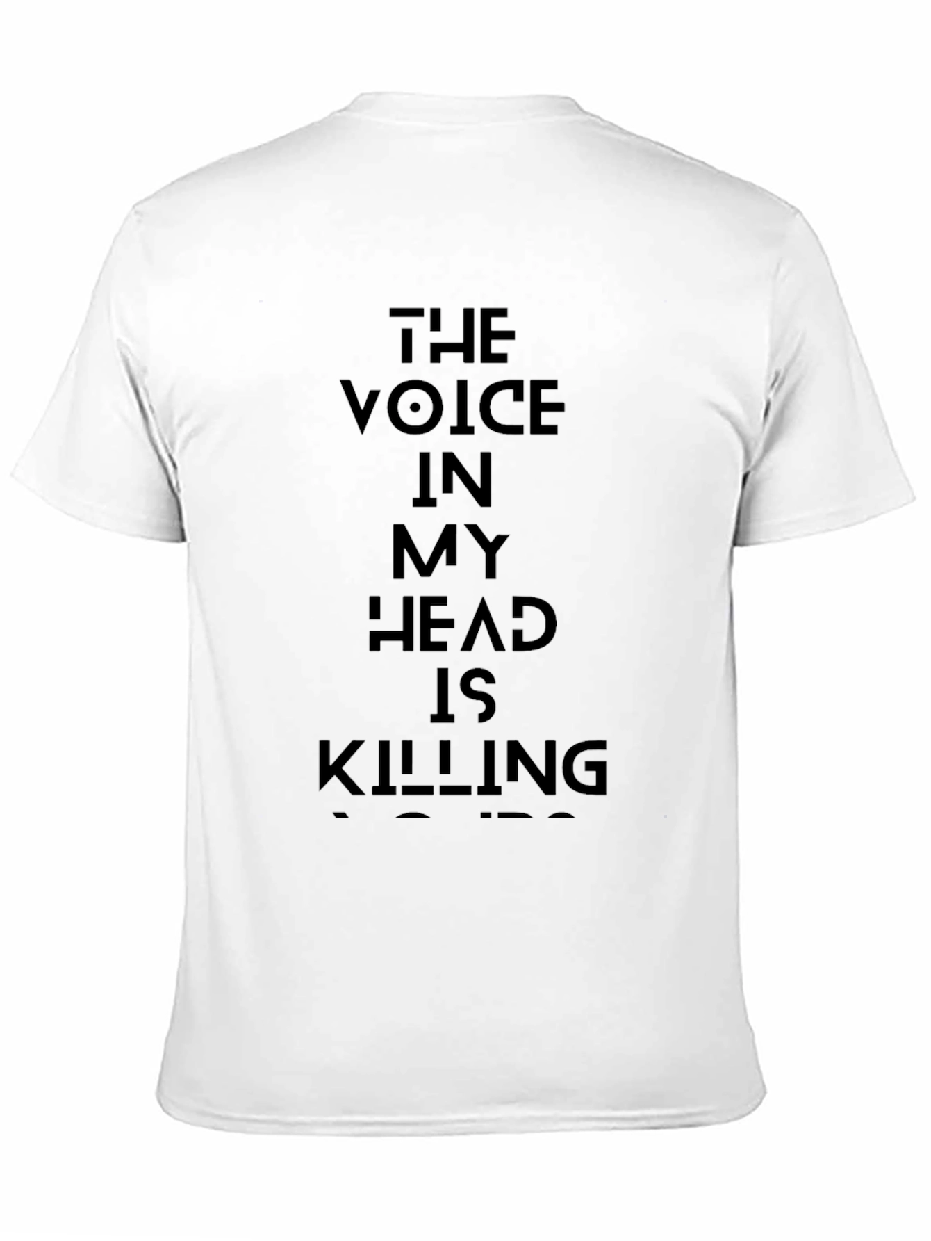 Black The Voice In My Head Graphic Tee - Soft Cotton view 11