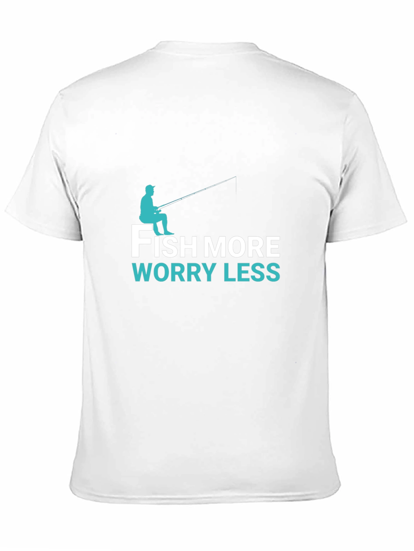 Black Fish More Worry Less T-Shirt - Angler Tee view 11