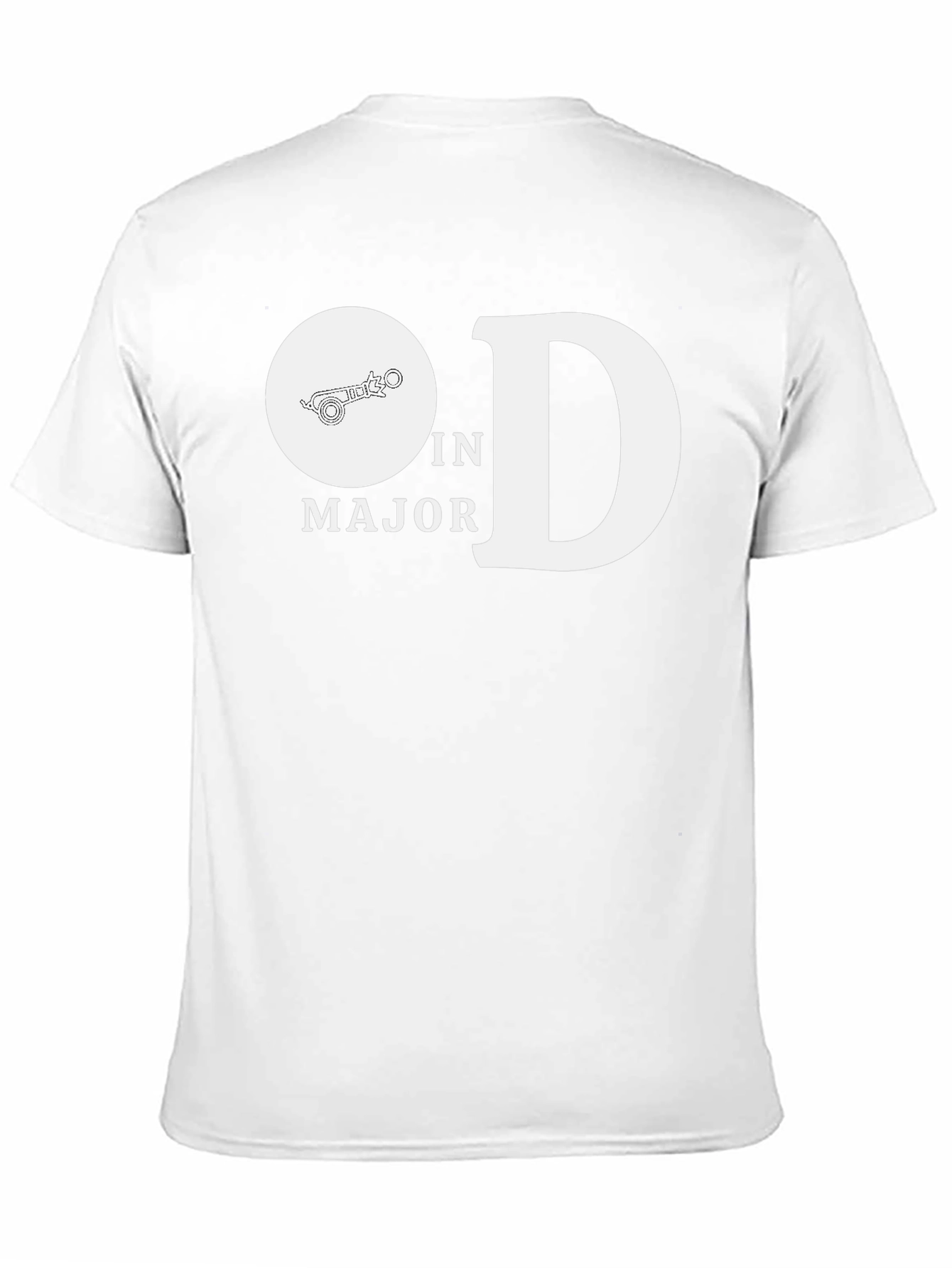 Black O in D Major T-Shirt - Music Lover Tee view 11