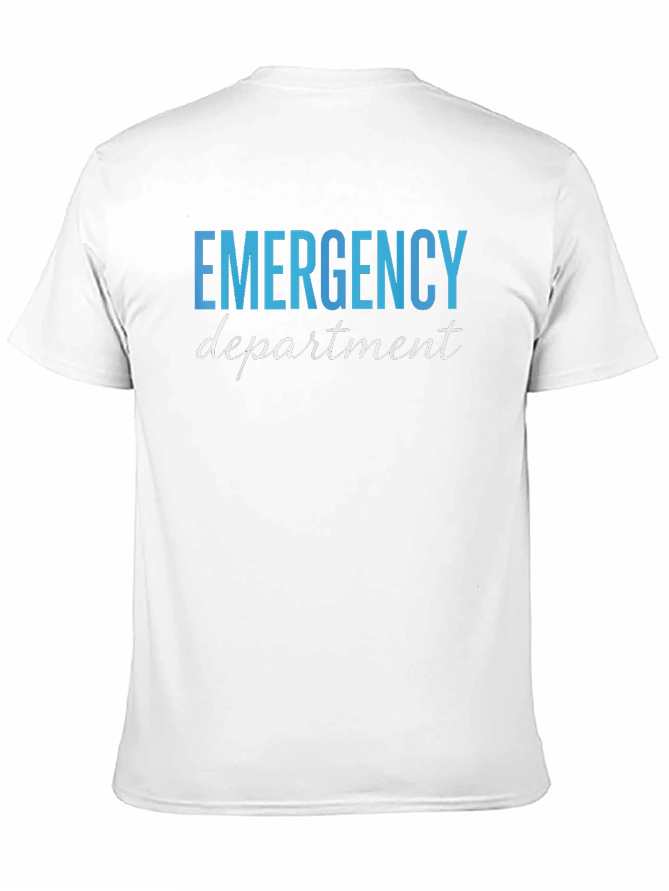 Black Emergency Department T-Shirt - Medical Staff Apparel view 11