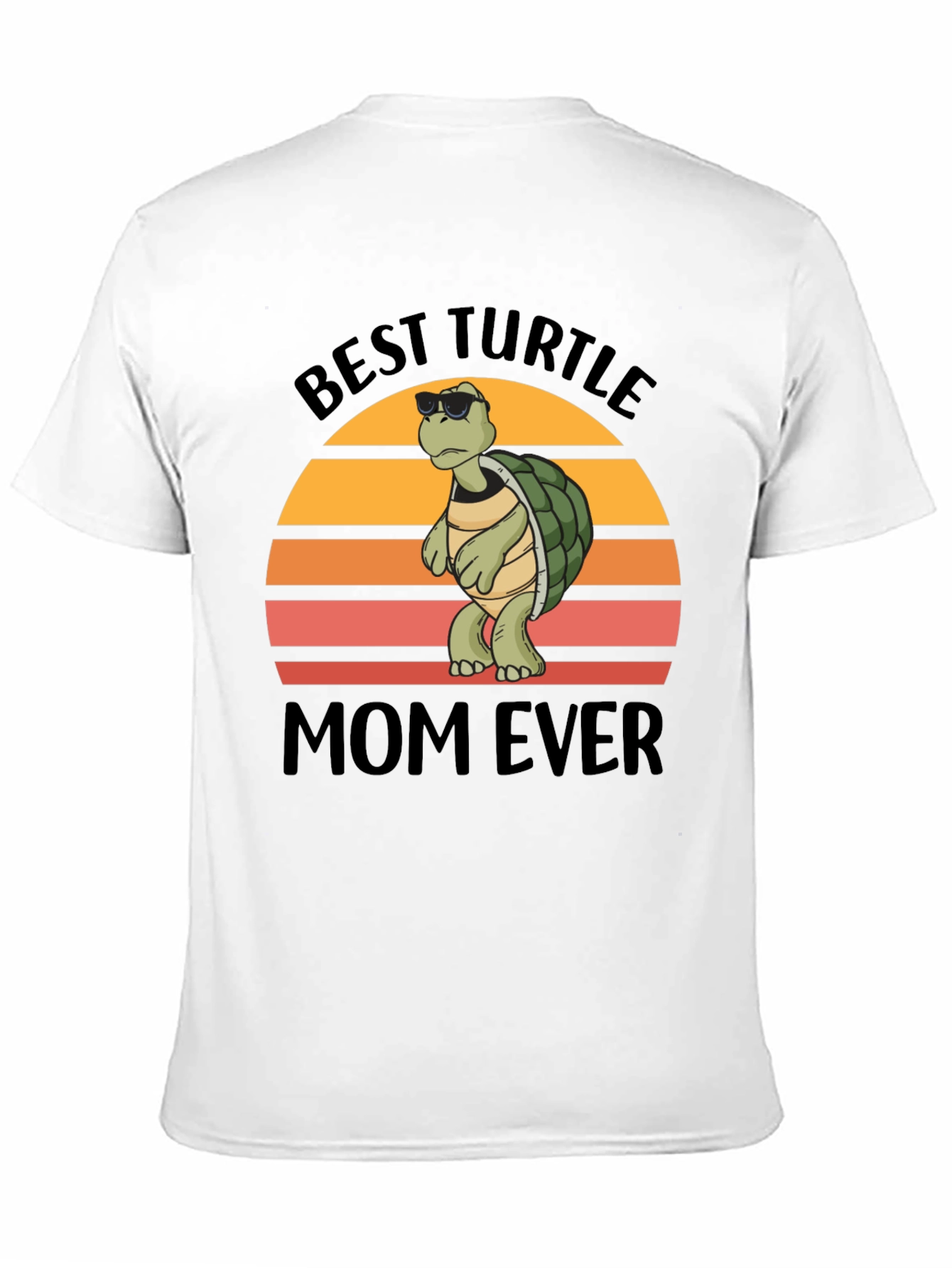 Black Best Turtle Mom Ever T-Shirt view 11