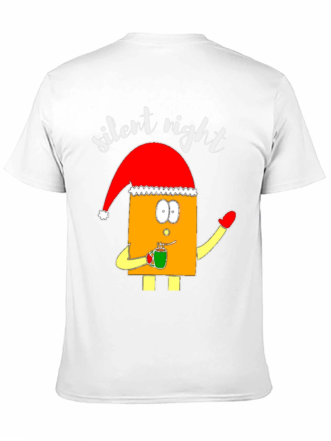 Black Silent Night Christmas Graphic Tee view 11