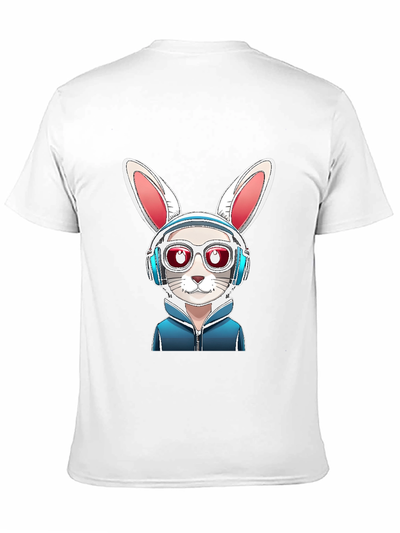 Black Cool Rabbit Graphic Tee - Urban Style view 11