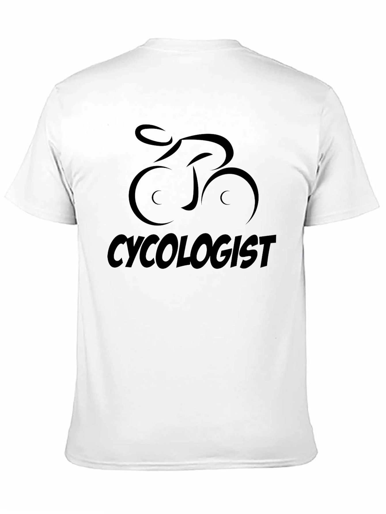Black Cyclologist Graphic Tee - Bicycle Lover Shirt view 11
