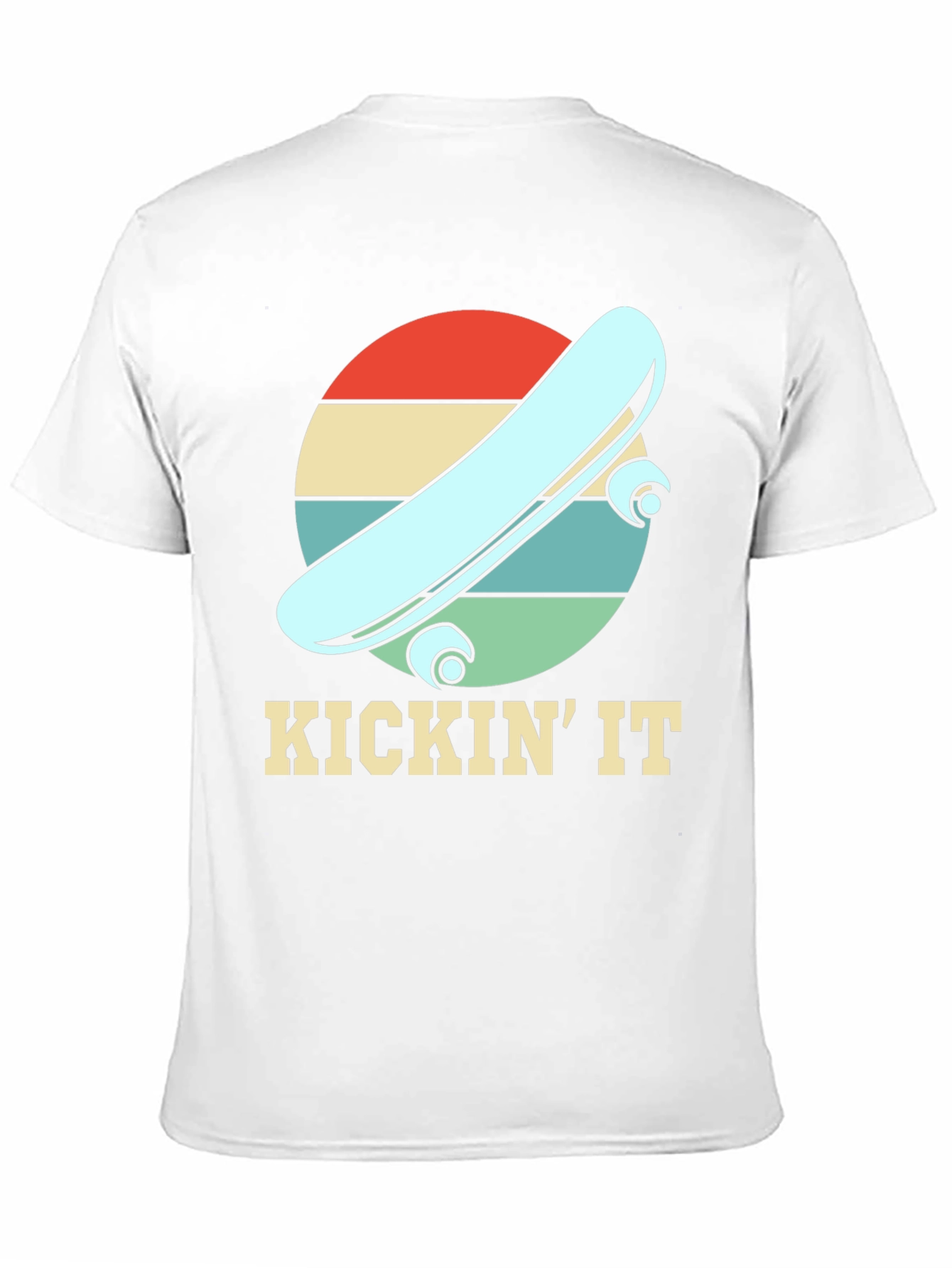 Black KICKIN' IT Skateboard Retro Tee view 11