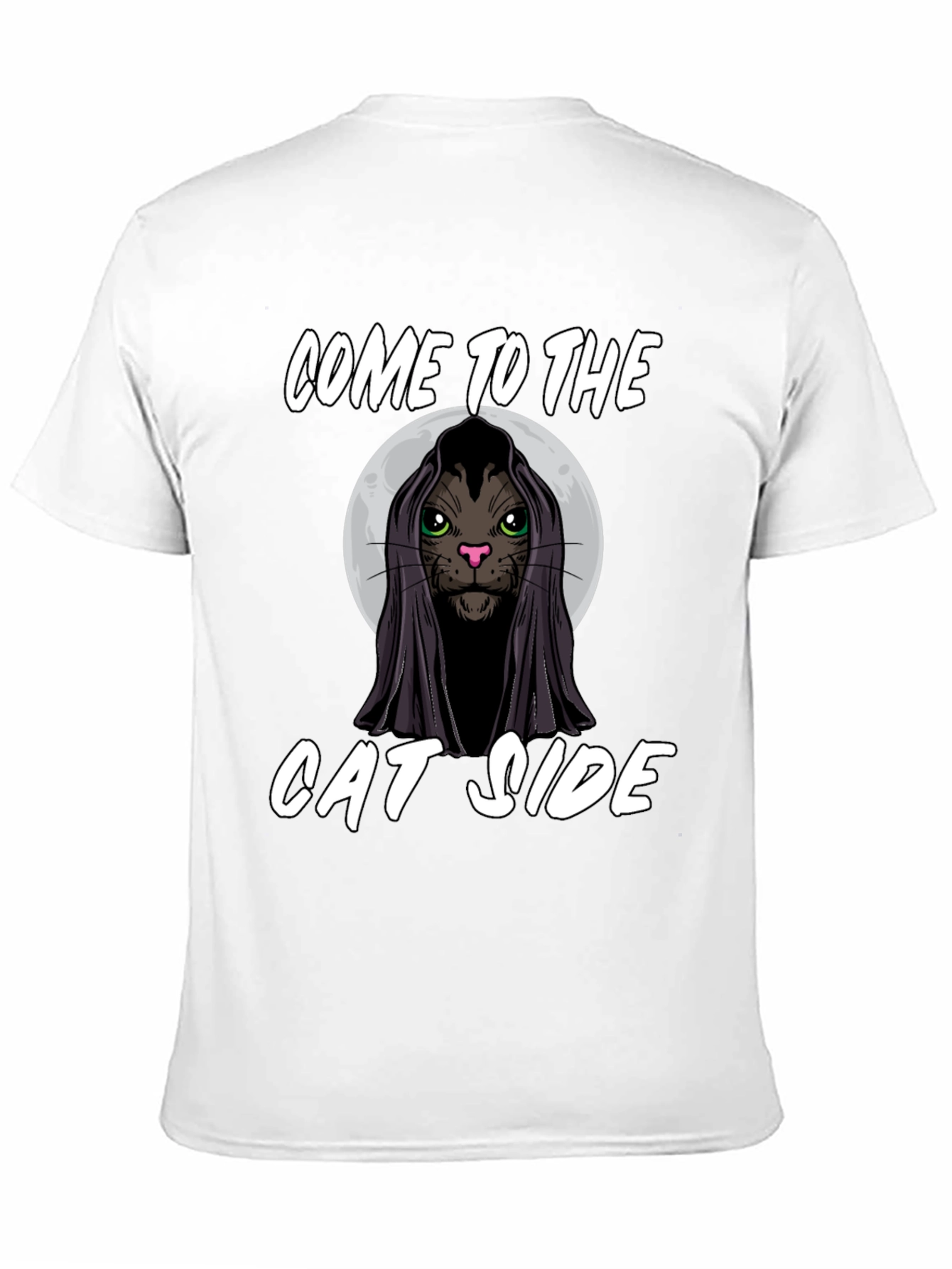 Black Come to the Cat Side Black T-Shirt view 11