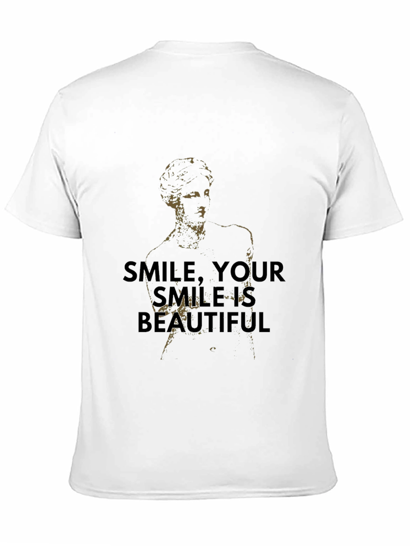 Black Smile is Beautiful Graphic Tee - Black Cotton view 11
