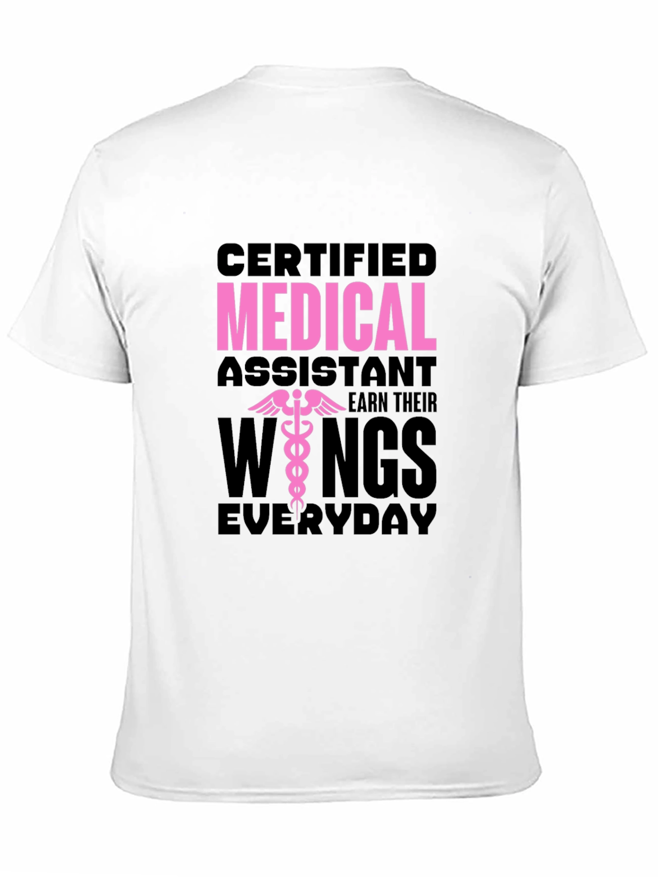 Black Certified Medical Assistant T-Shirt view 11
