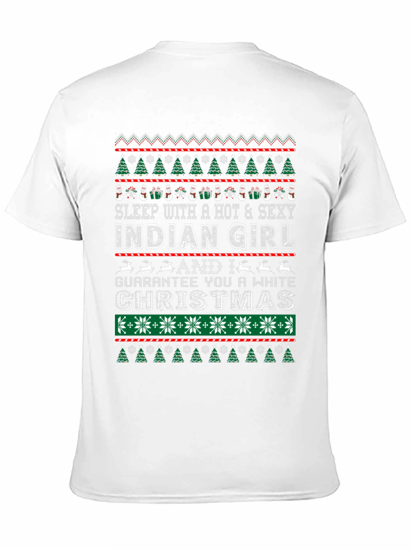 Hot & Sexy Indian Girl Ugly Christmas Sweater T-Shirt - 11