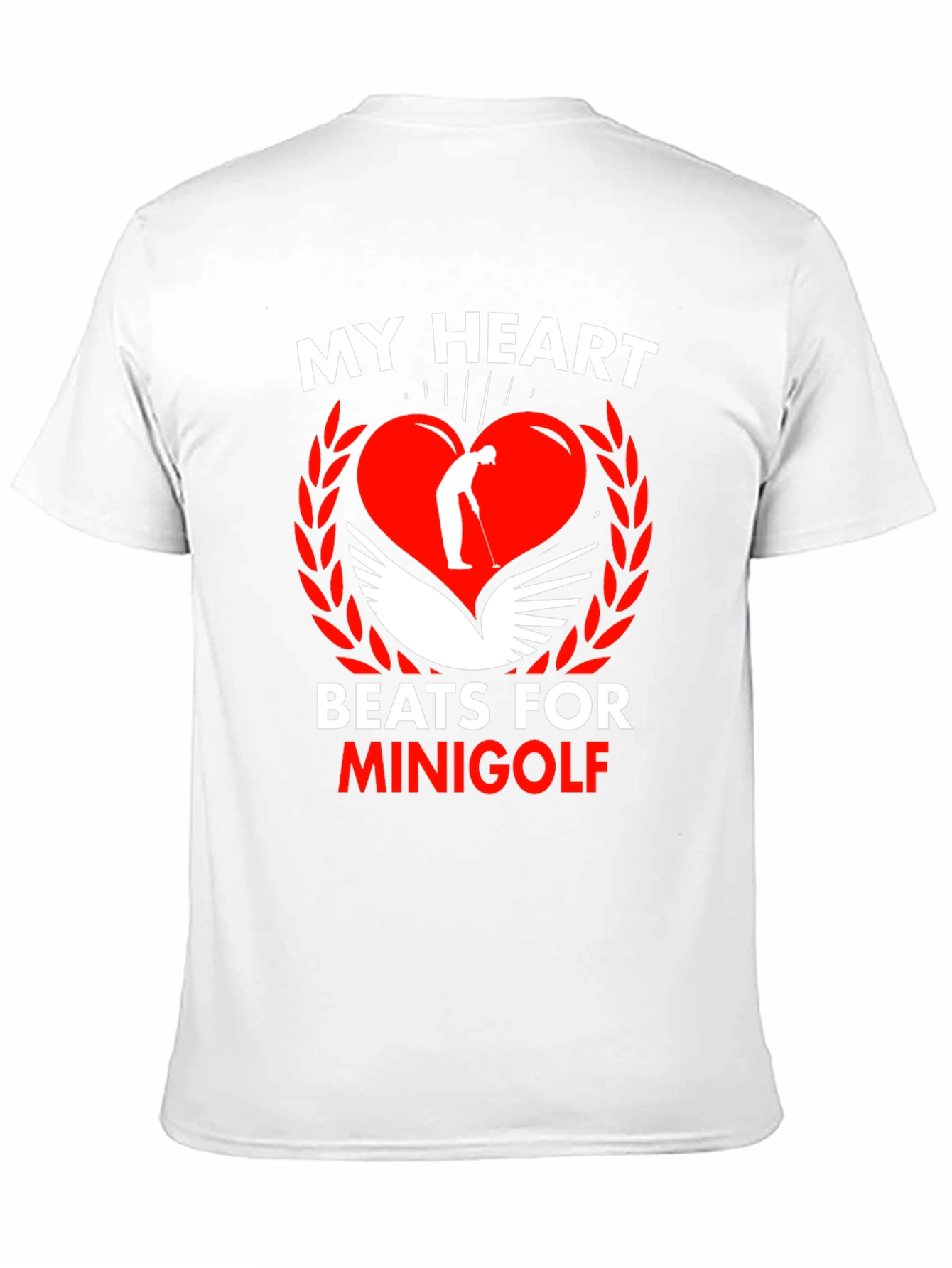Black My Heart Beats for Minigolf Graphic Tee view 11