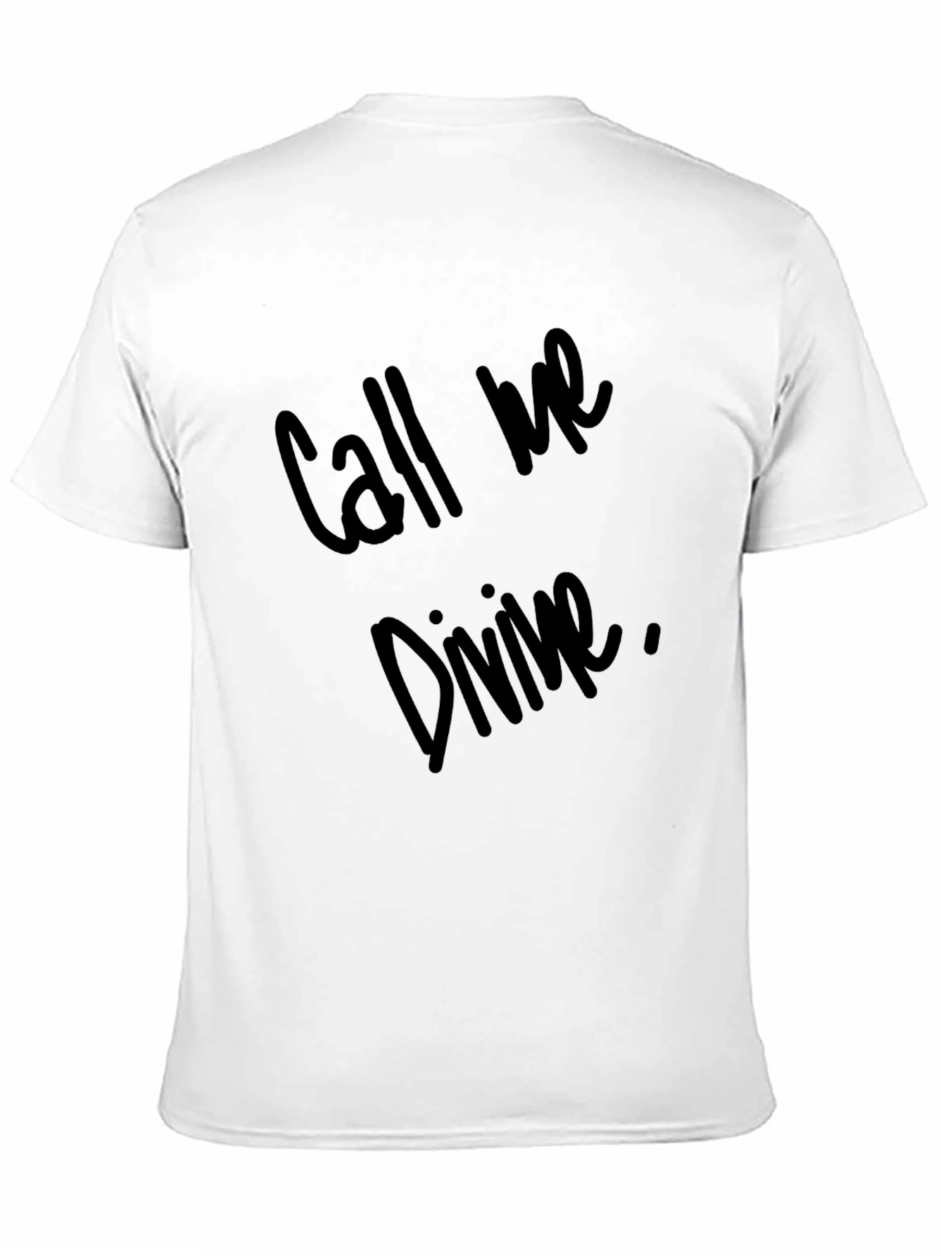 Black Call Me Divine Black T-Shirt view 11