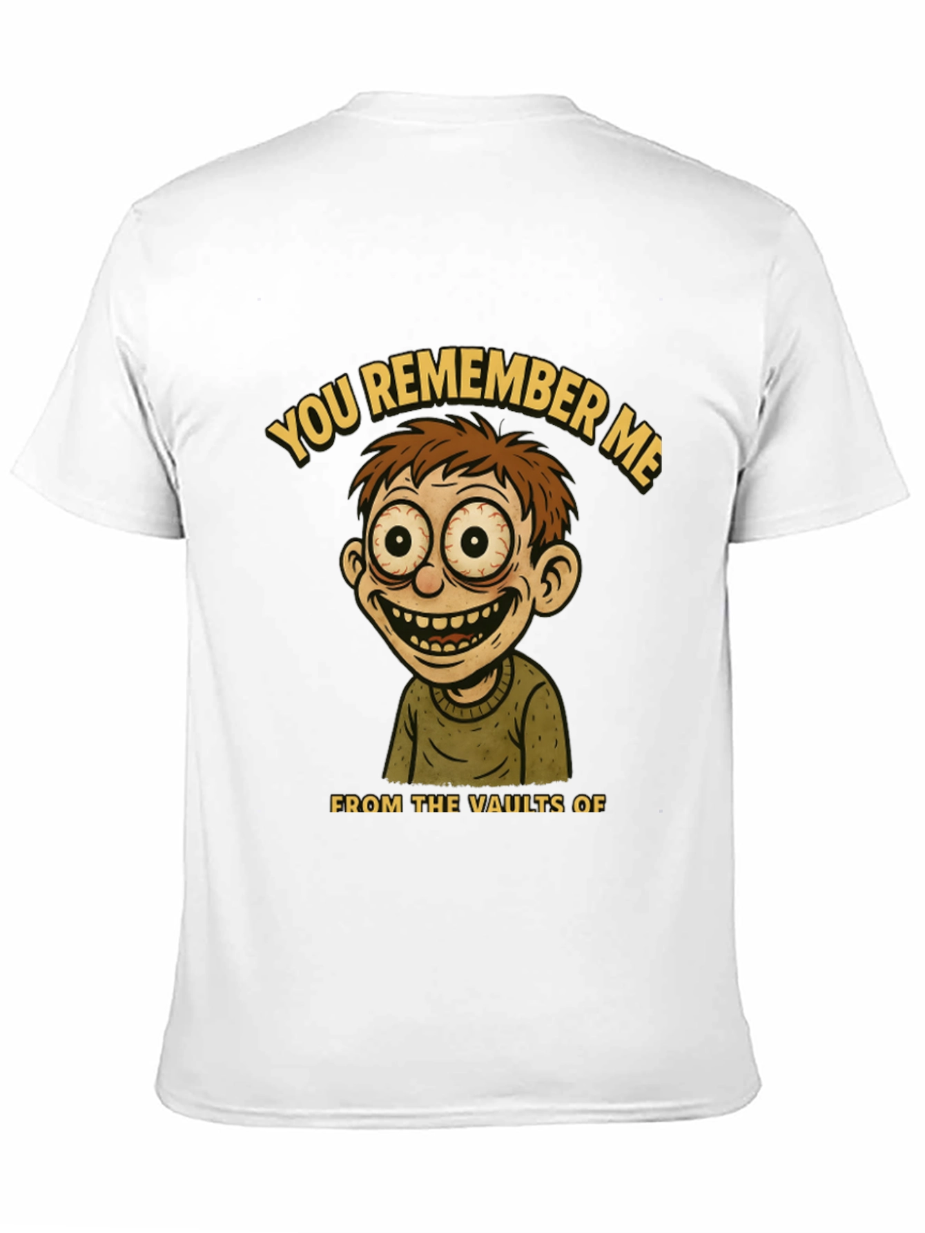 Black Retro Vaults Cartoon Graphic Tee view 11