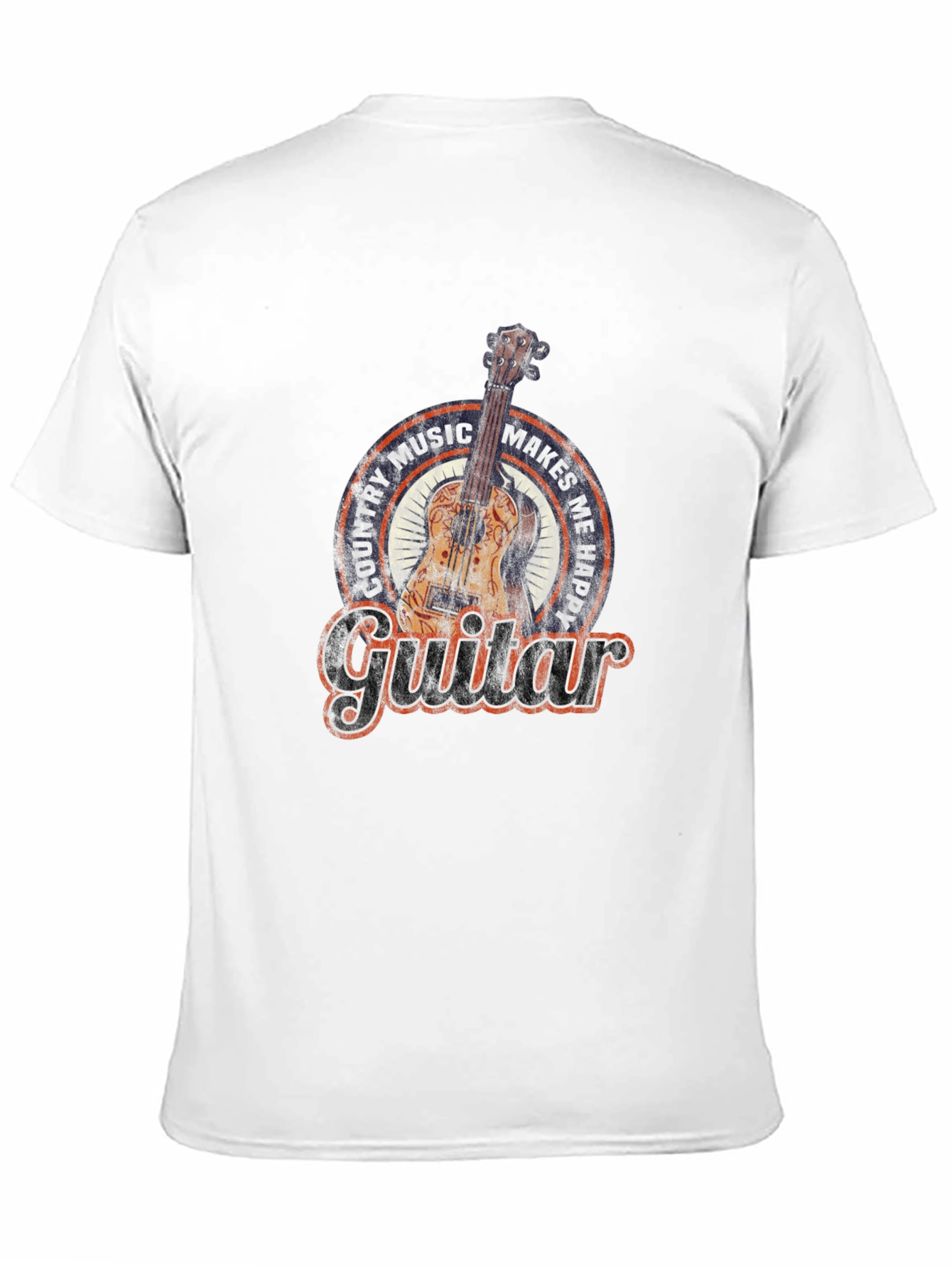 Black Country Music Guitar T-Shirt view 11