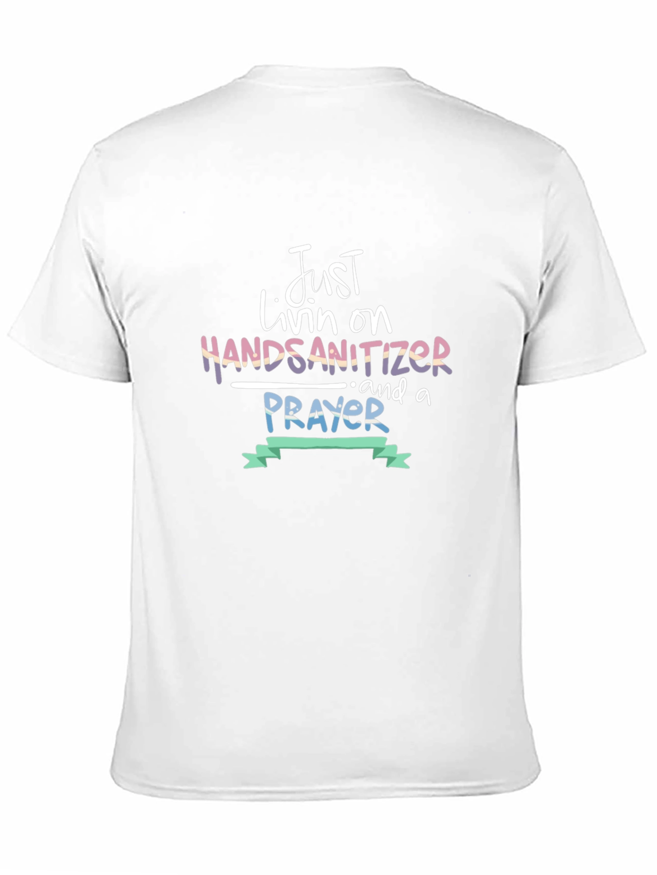 Black Just Livin' on Hand Sanitizer Tee view 11