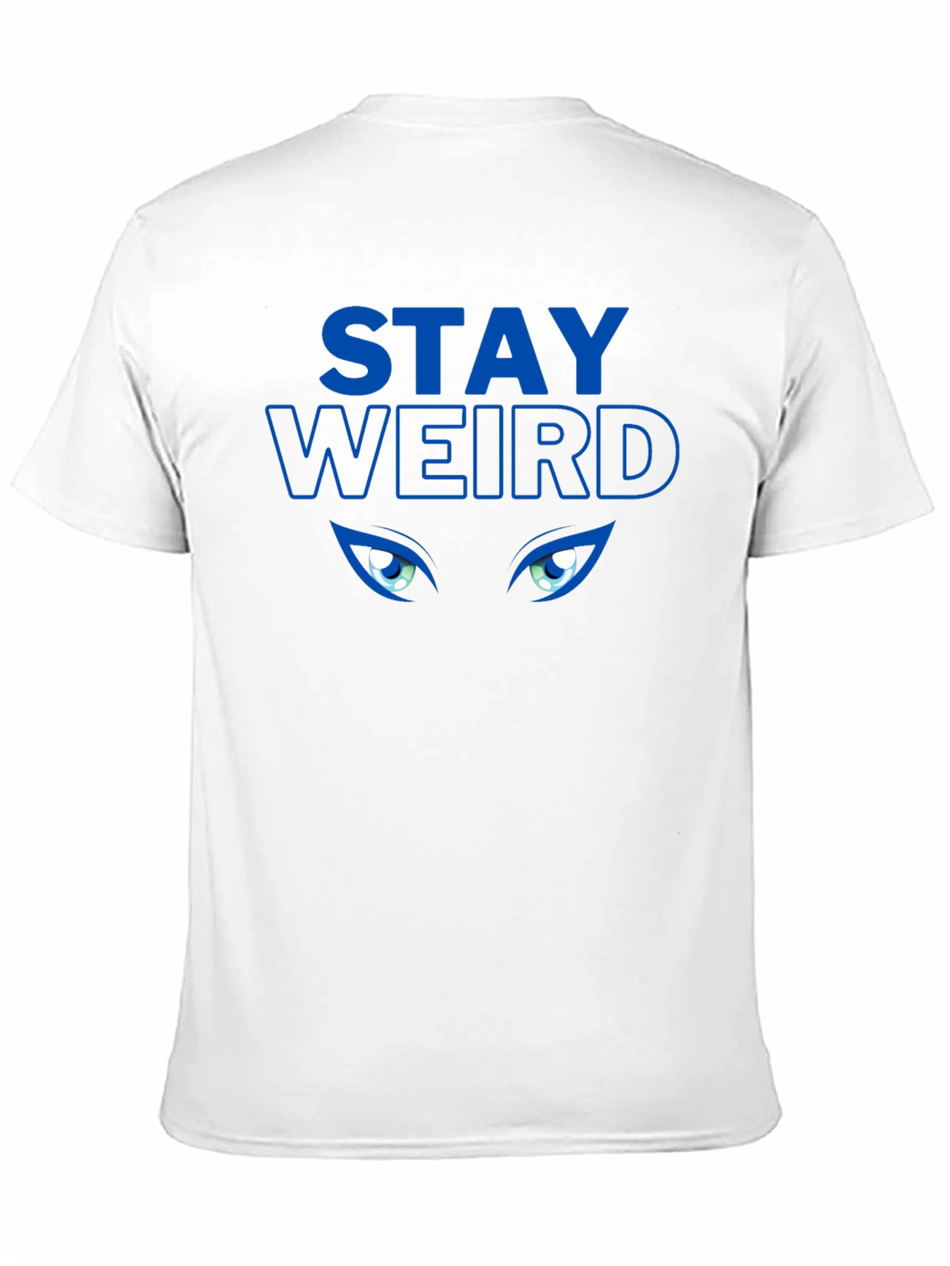 Black Stay Weird Graphic Tee - Black Crew Neck view 11