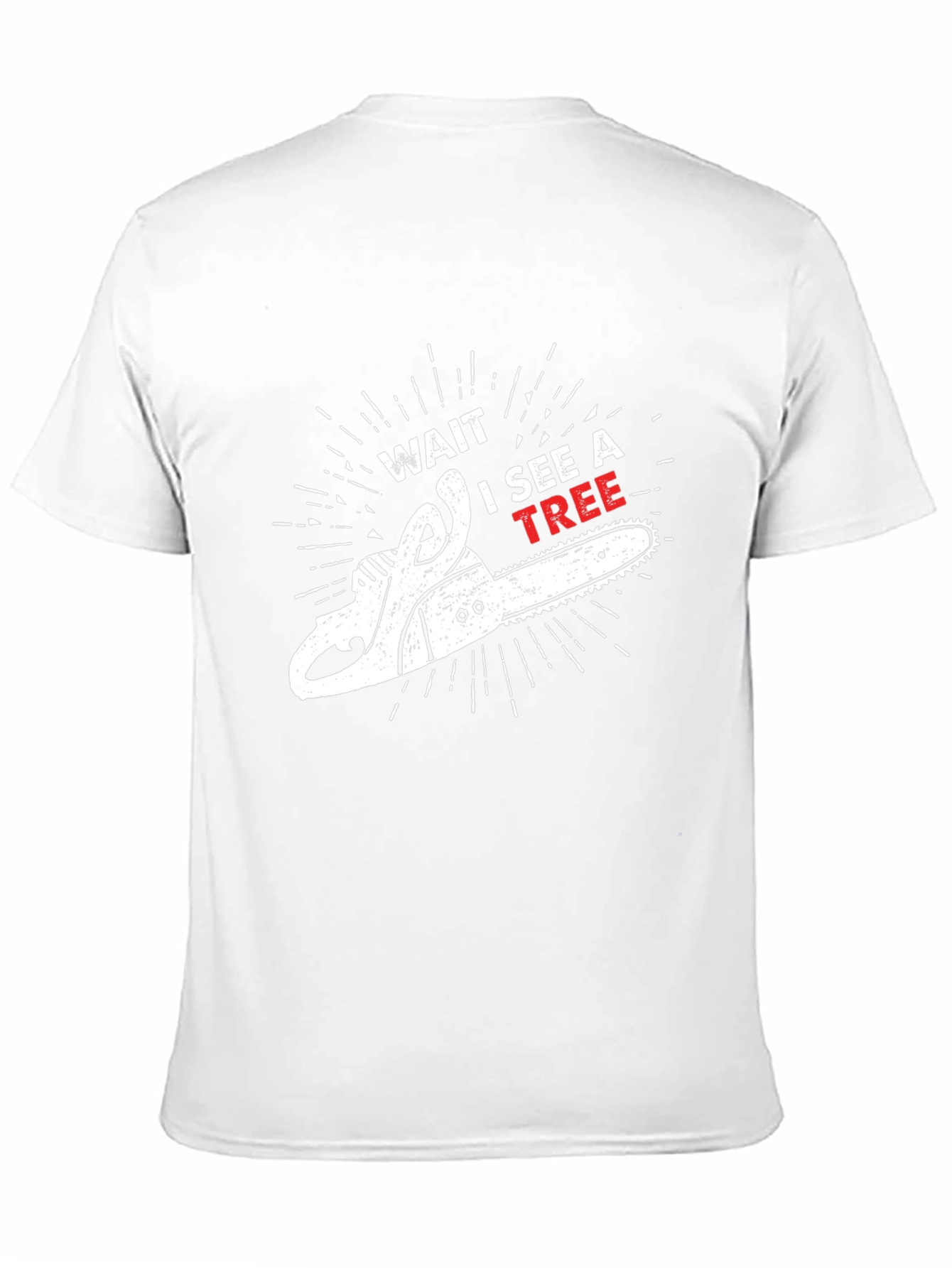 Black Wait I See A Tree Graphic Tee view 11