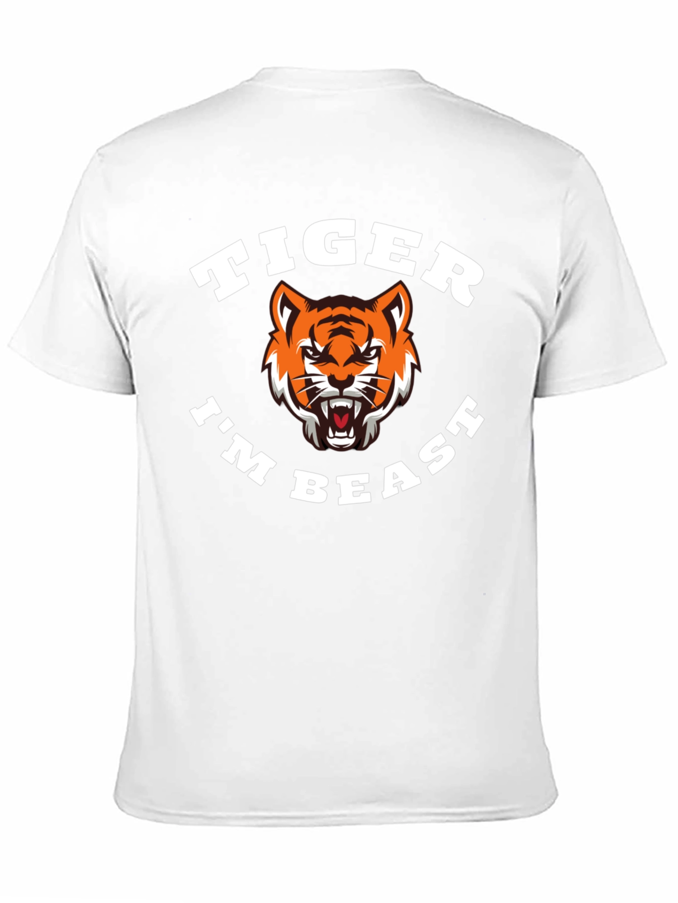 Black Tiger I'm Beast Graphic T-Shirt - Black view 11