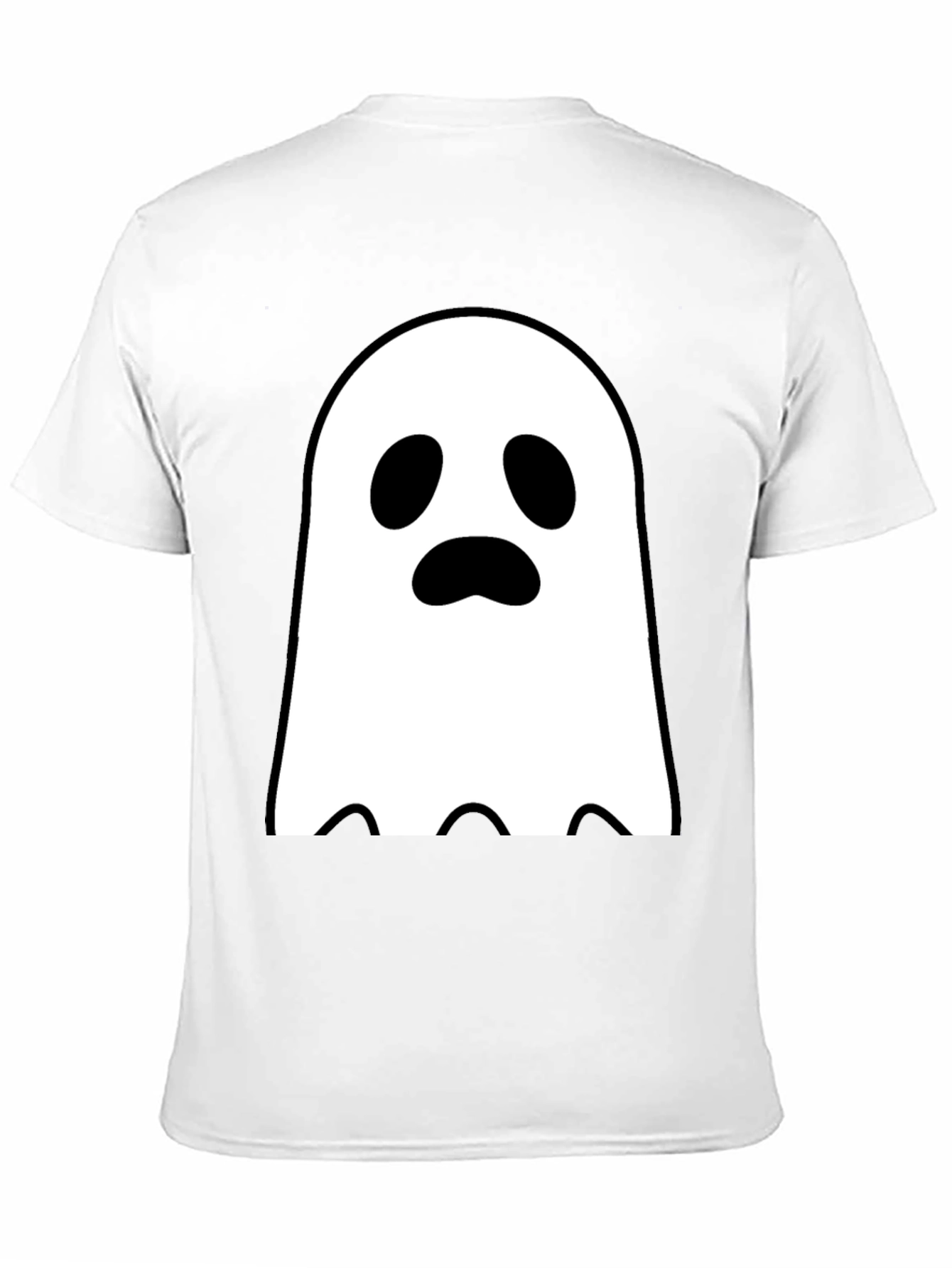 Black Ghost Graphic Tee - Spooky Season Style view 11