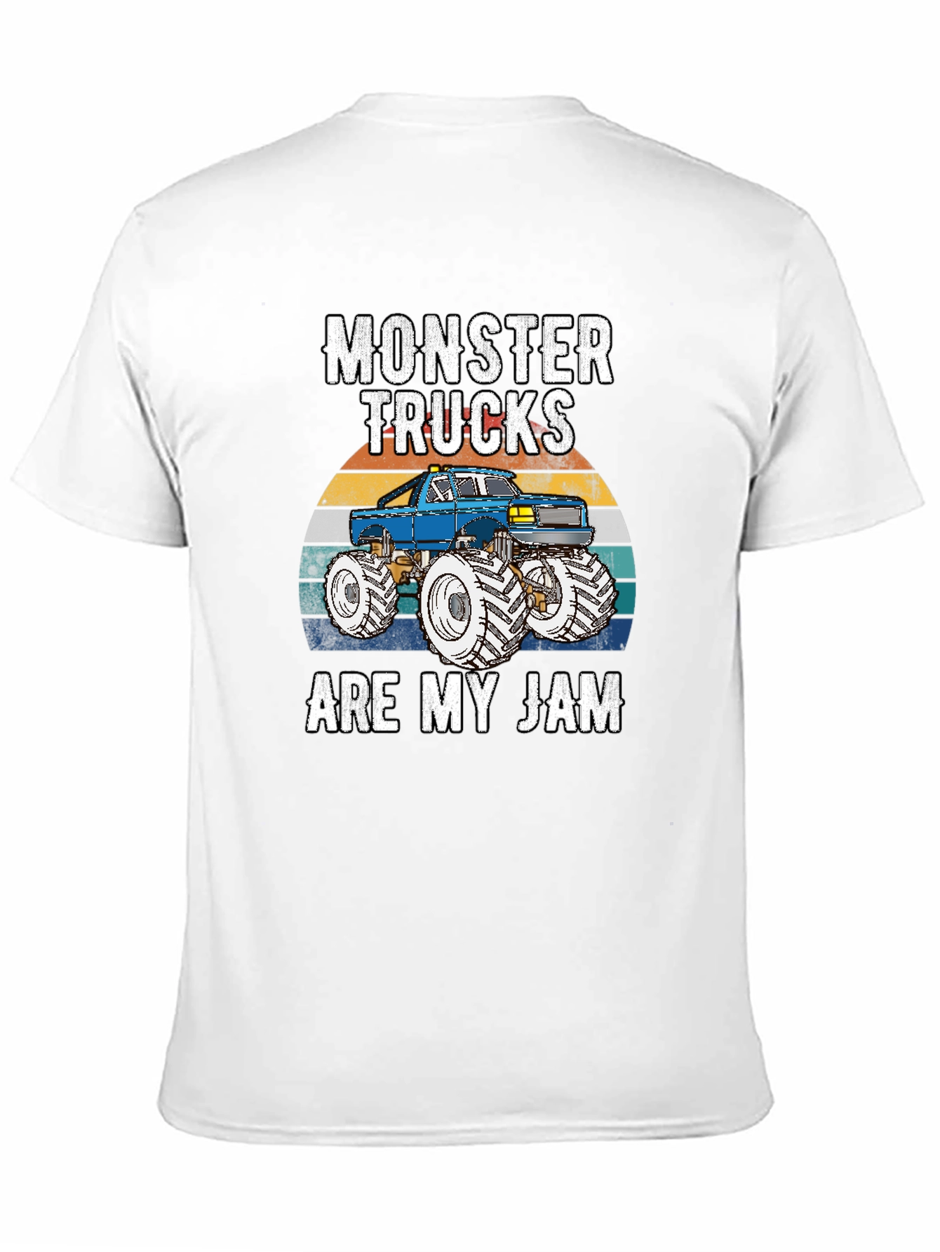 Black Monster Trucks Are My Jam Graphic Tee view 11