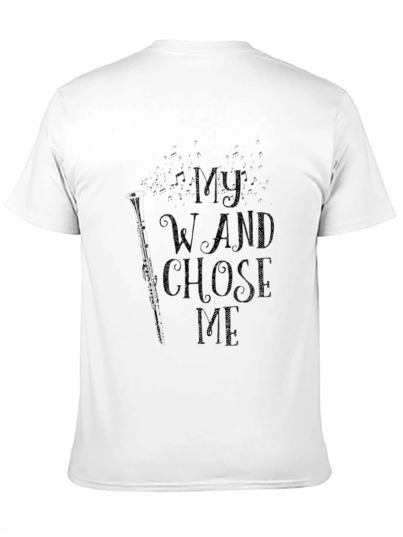 Black My Wand Chose Me T-Shirt - Musician Gift view 11