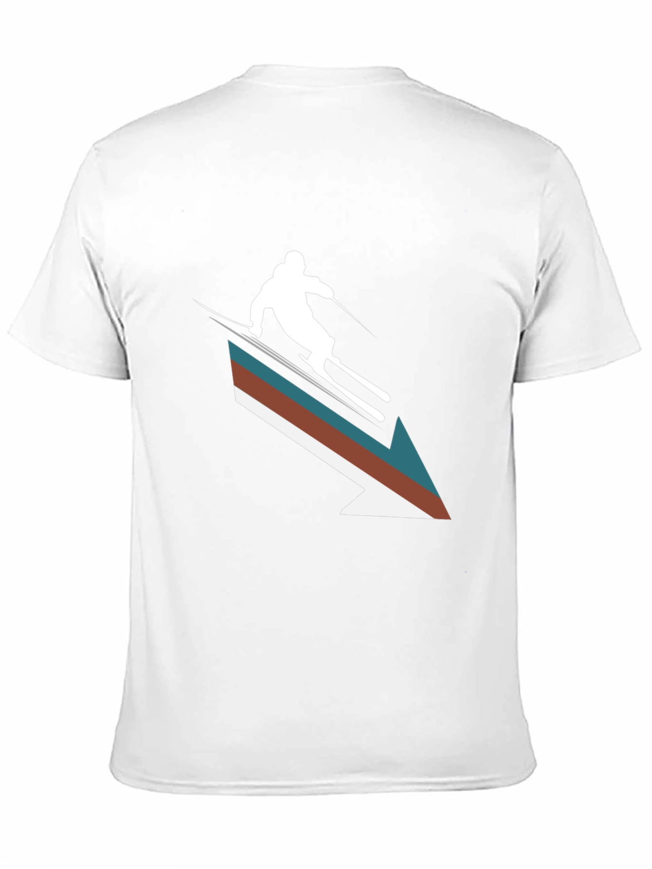 Black Retro Ski Arrow T-Shirt - Stylish Winter Apparel view 11