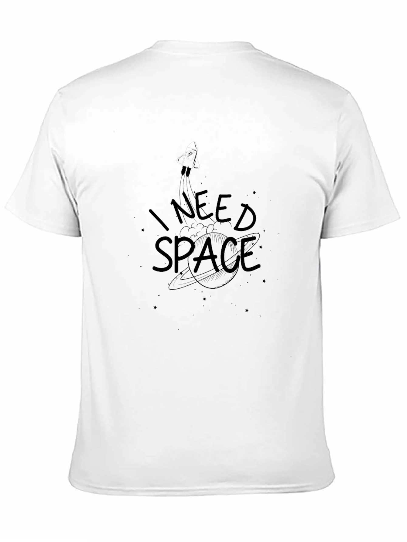 Black I Need Space Graphic T-Shirt - Stylish Comfort view 11