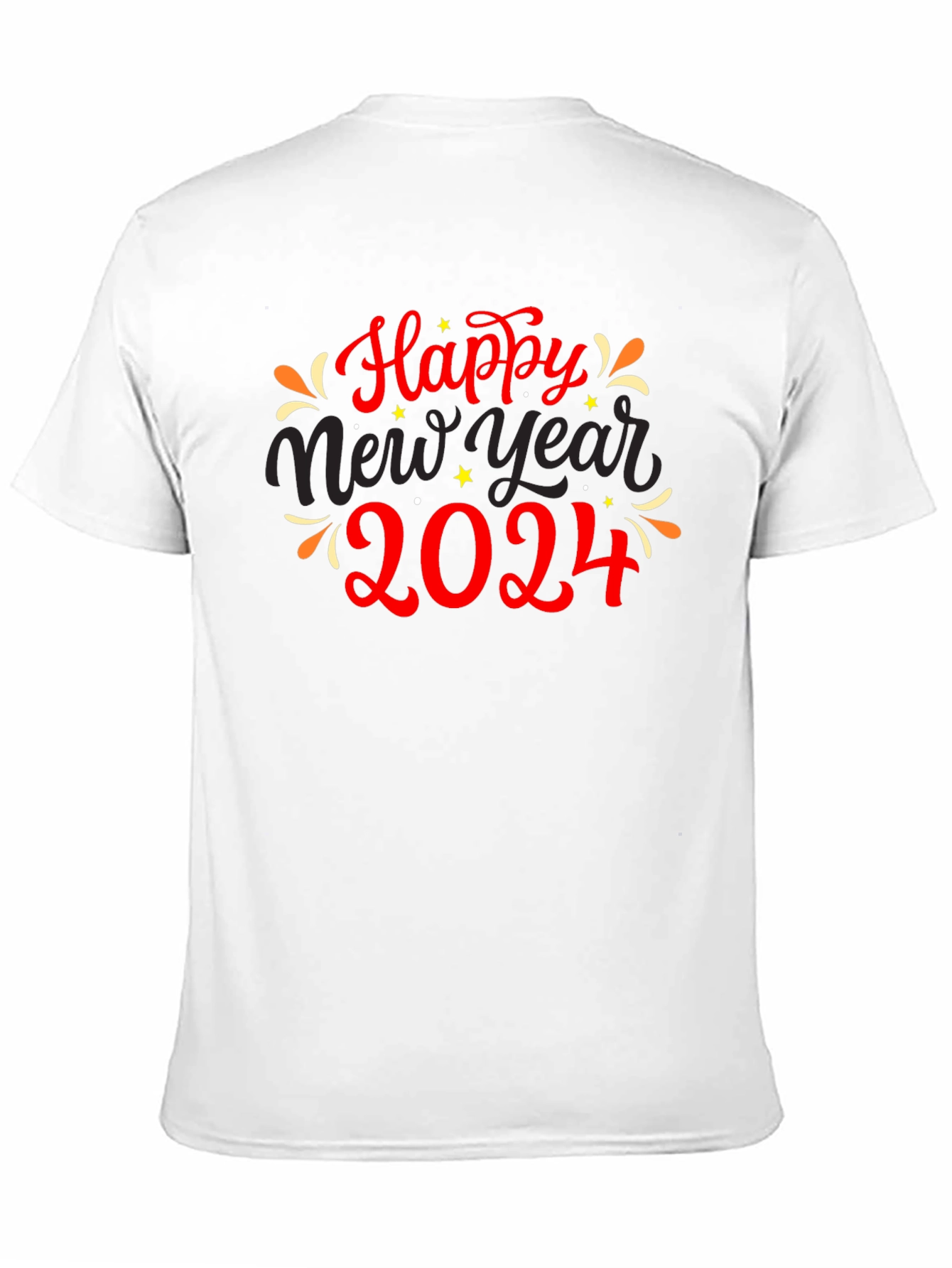 Black Happy New Year 2024 Graphic Tee view 11