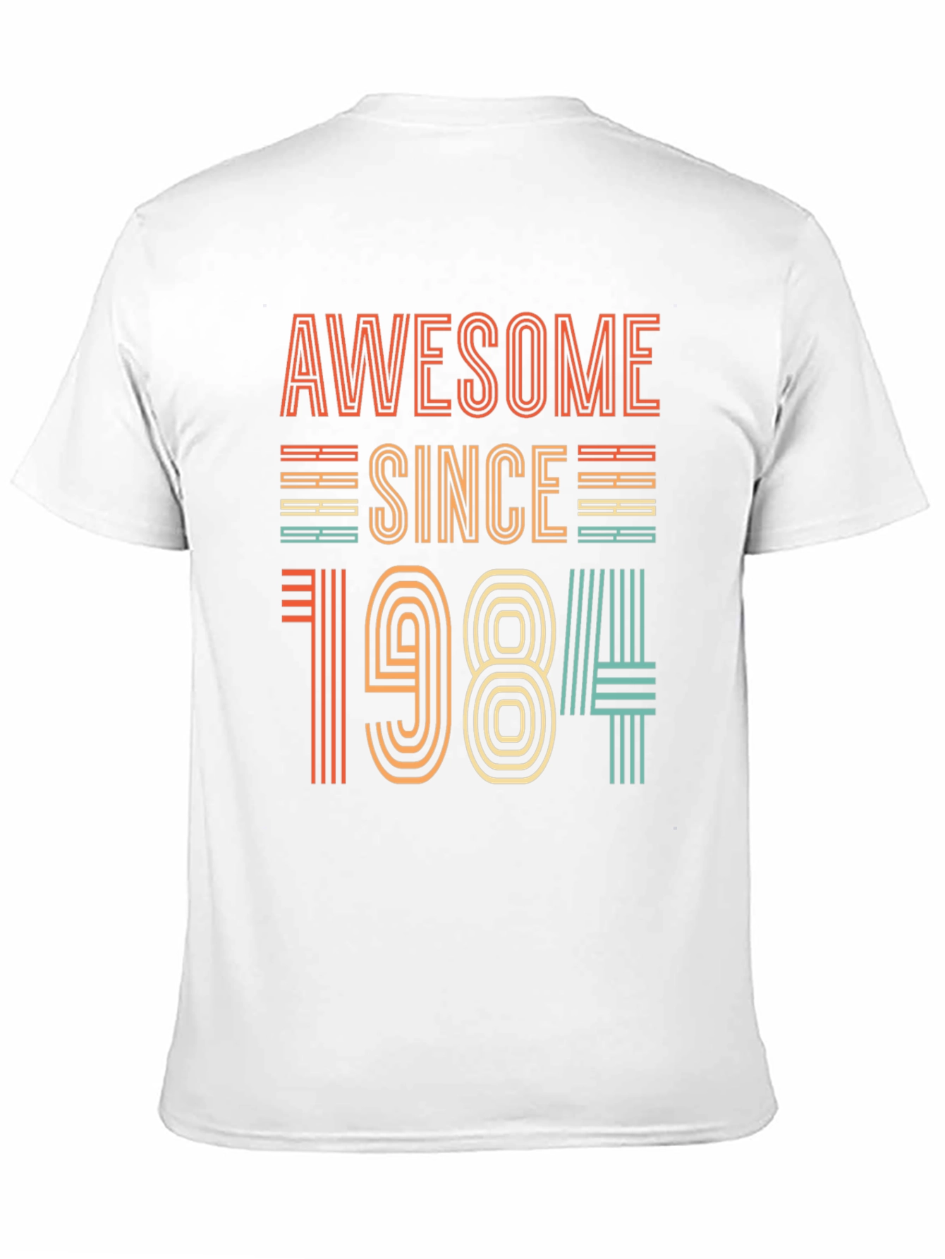 Black Awesome Since 1984 T-Shirt - Retro Birthday Gift view 11