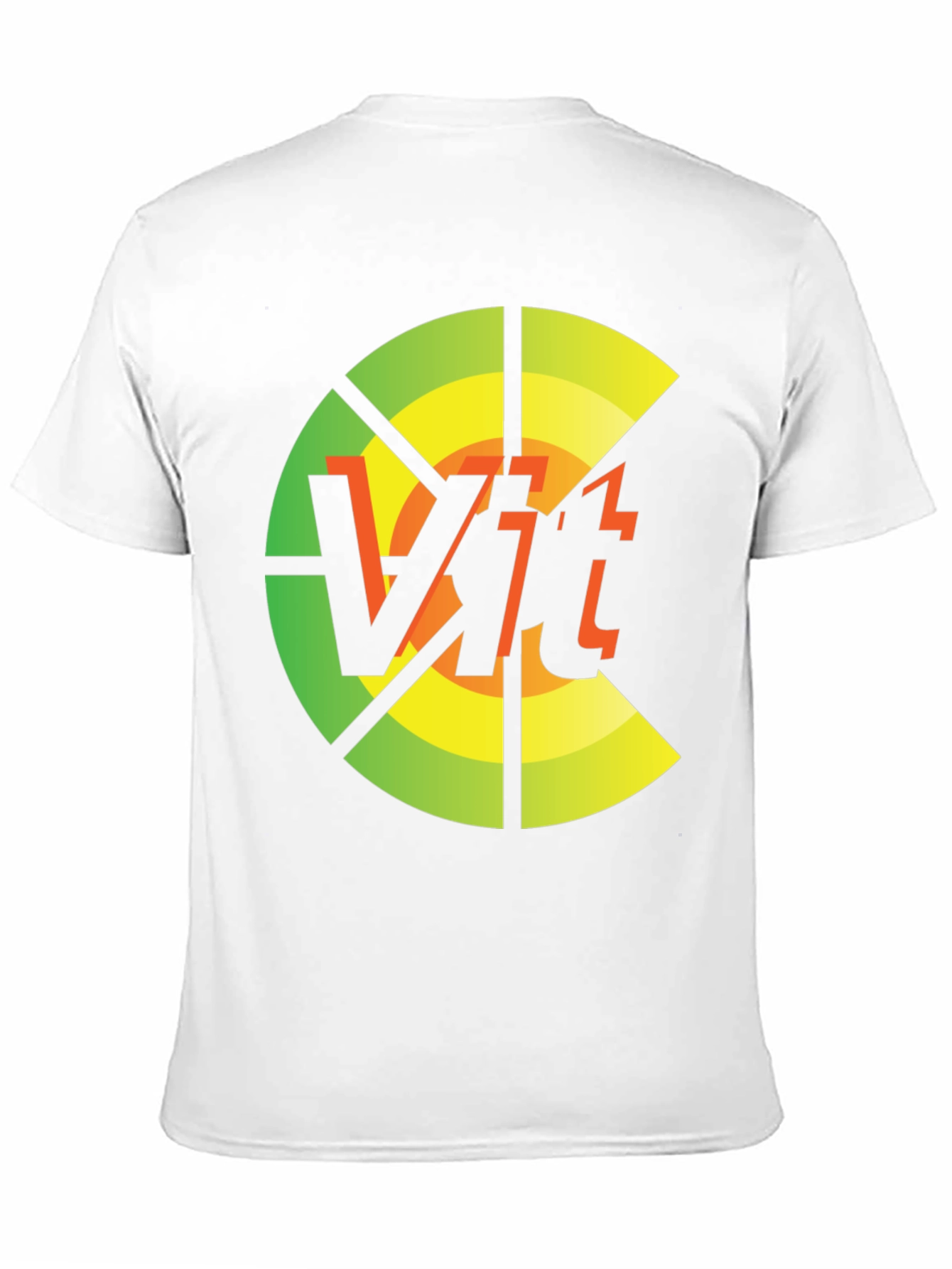 Black Vit T-Shirt: Circular Abstract Graphic Tee view 11