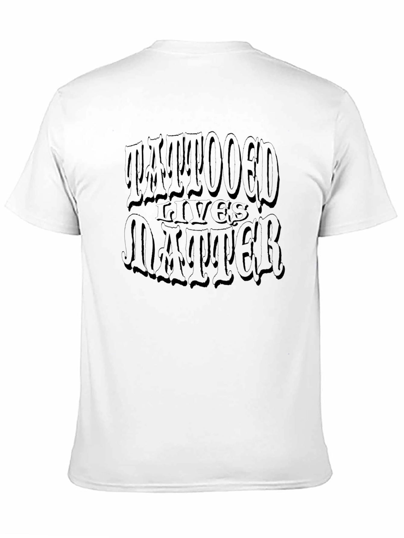 Black Tattooed Lives Matter Graphic Tee view 11