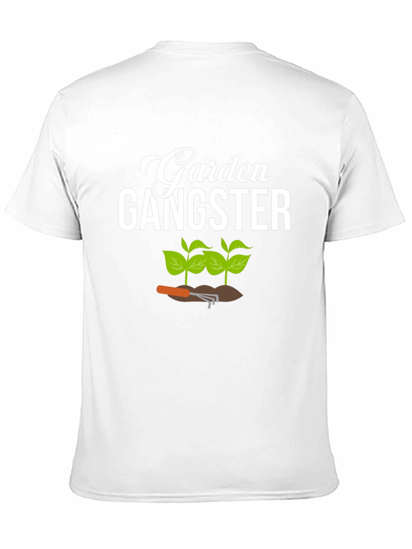 Black Garden Gangster Graphic Tee - Black Cotton T-Shirt view 11