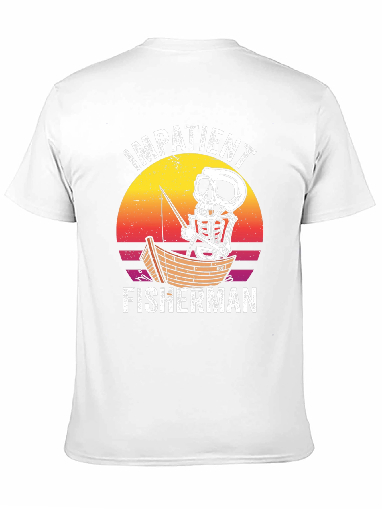 Black Impatient Fisherman Graphic T-Shirt view 11