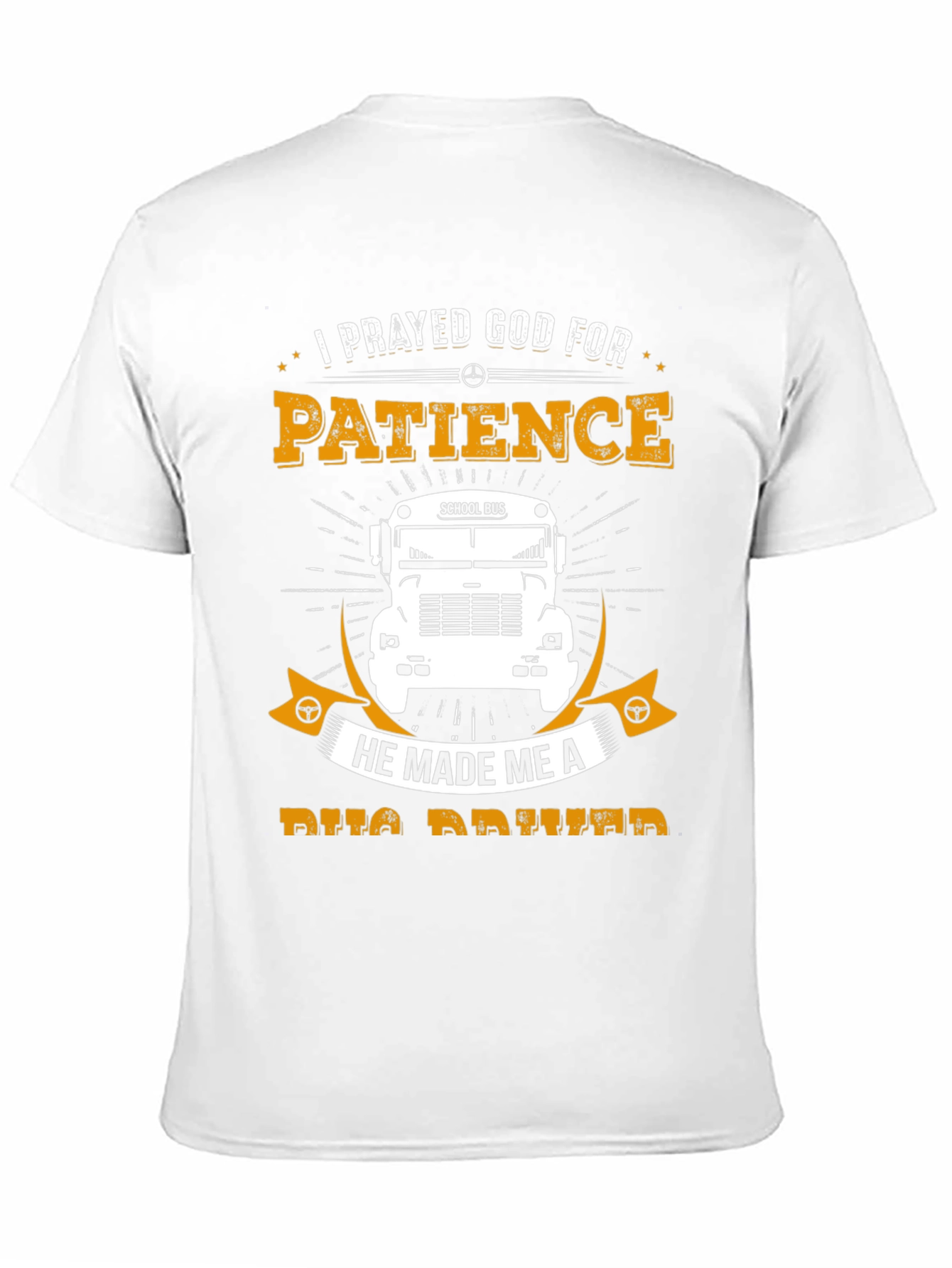 Black Patience School Bus Driver T-Shirt view 11