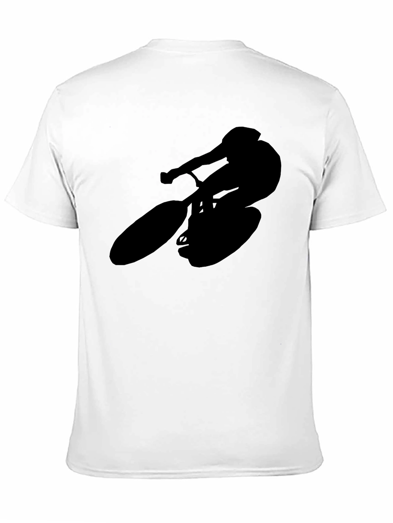 Black Silhouette Cyclist T-Shirt - Black view 11