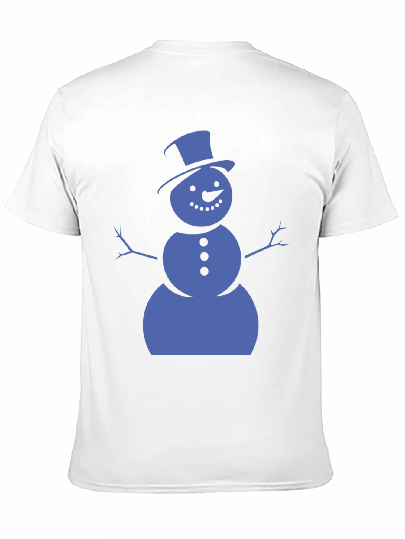 Black Snowman Graphic Tee - Black Cotton Shirt view 11