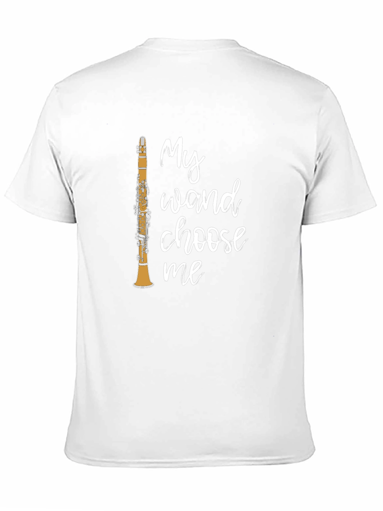 Black My Wand Choose Me Clarinet Player T-Shirt view 11